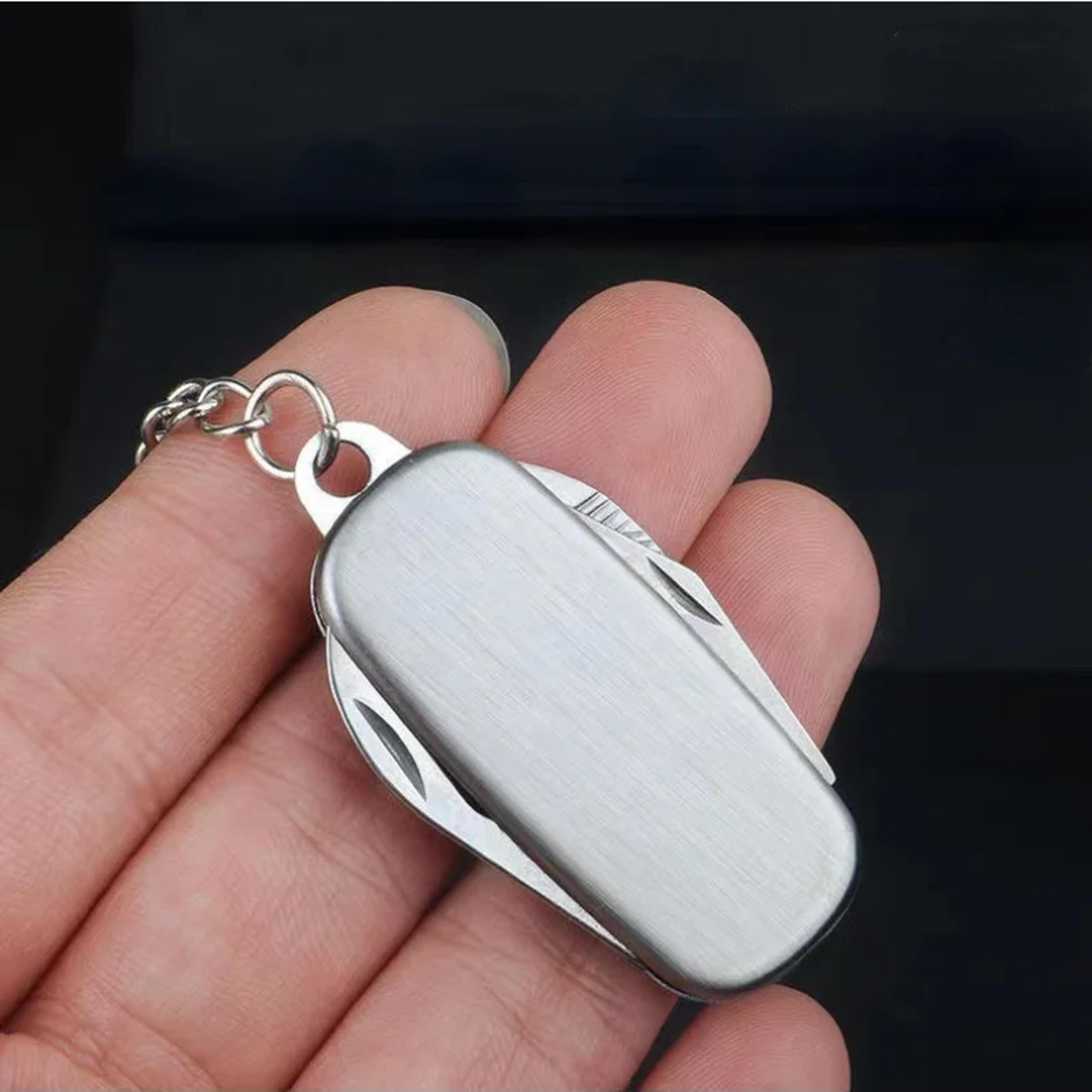 multifunctional mini folding knife with bottle opener – camping & survival tool