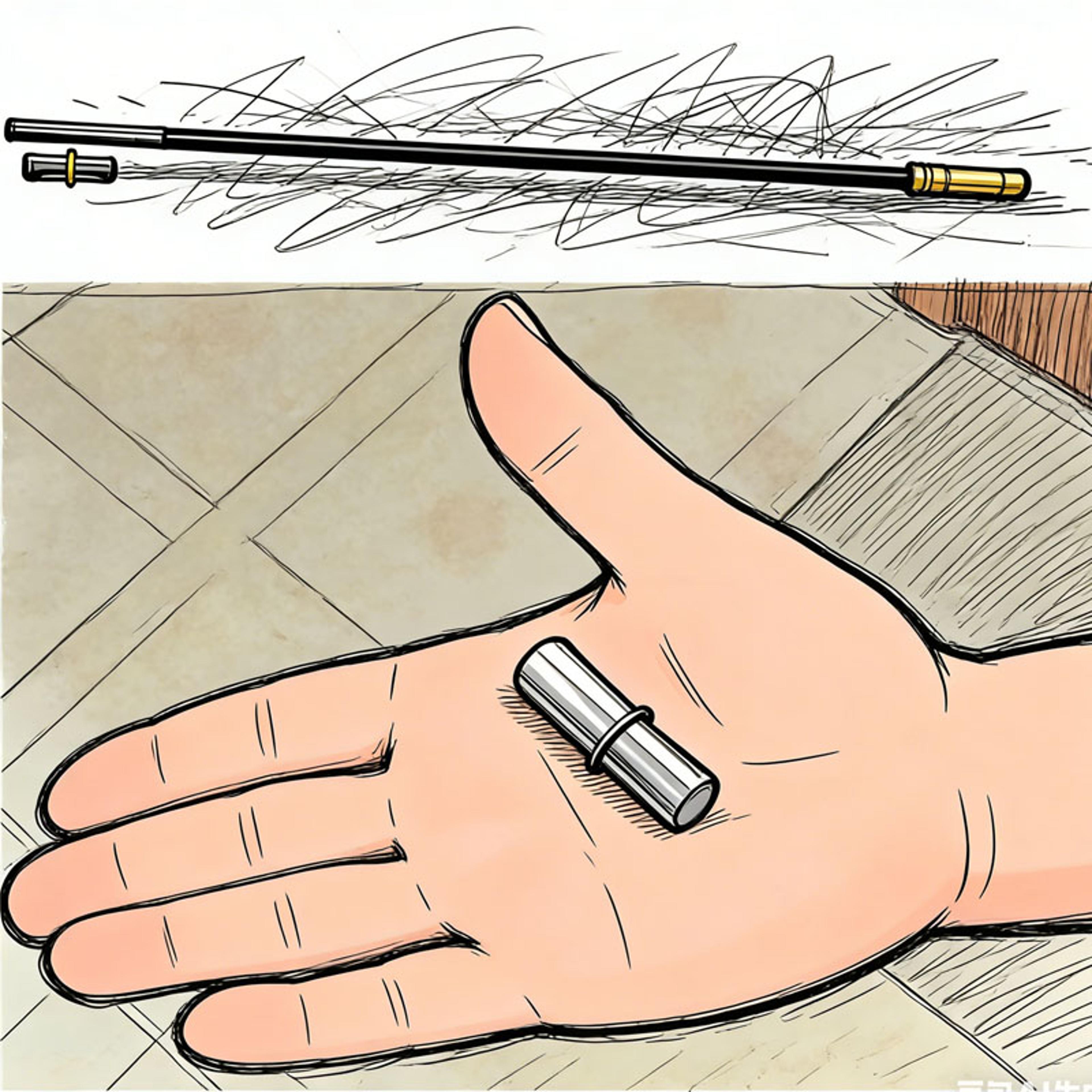 magic trick mini canes – black appearing wand for beginners