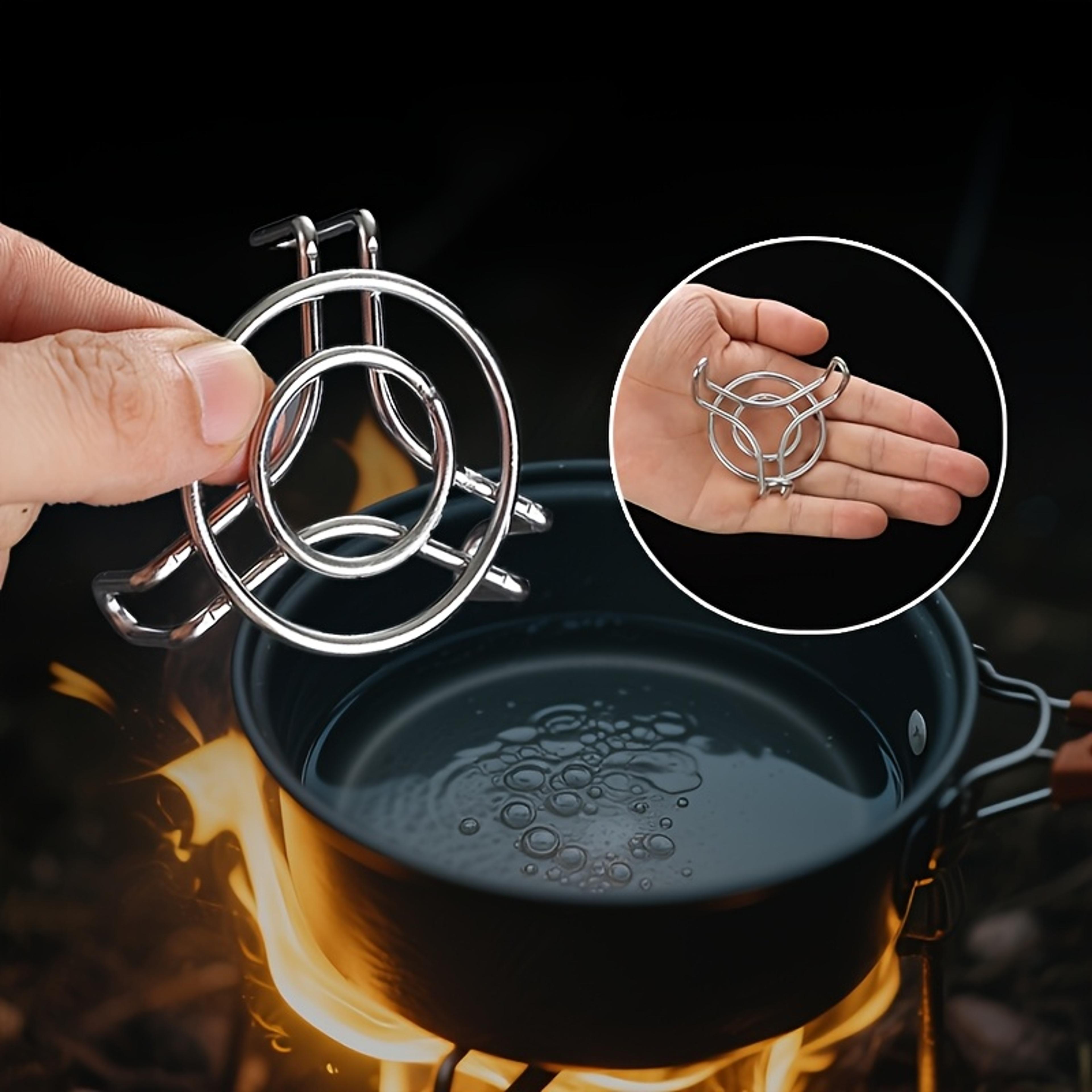 mini stainless steel steaming rack for thermos cups & small pots