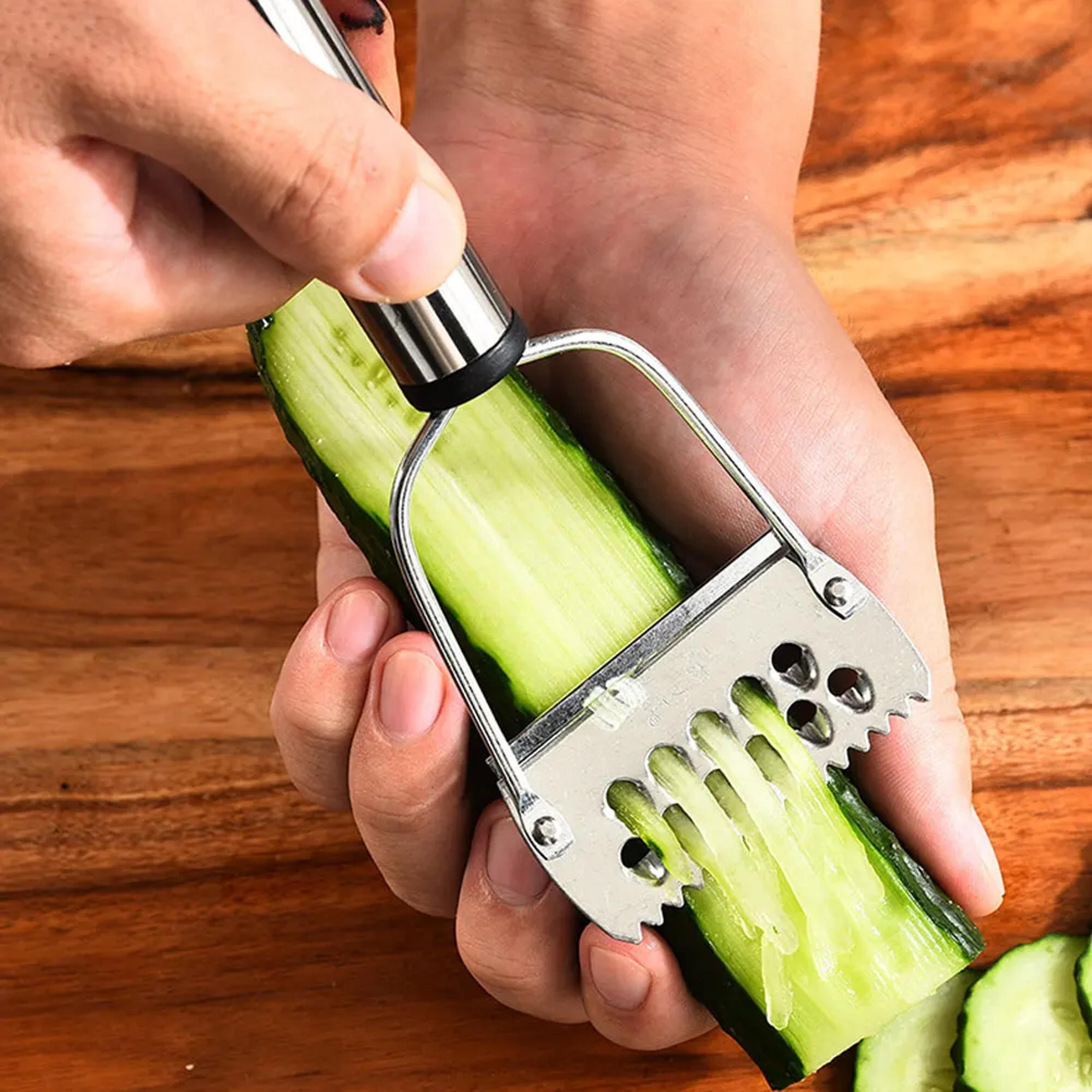 stainless steel multi-function vegetable peeler and julienne cutter