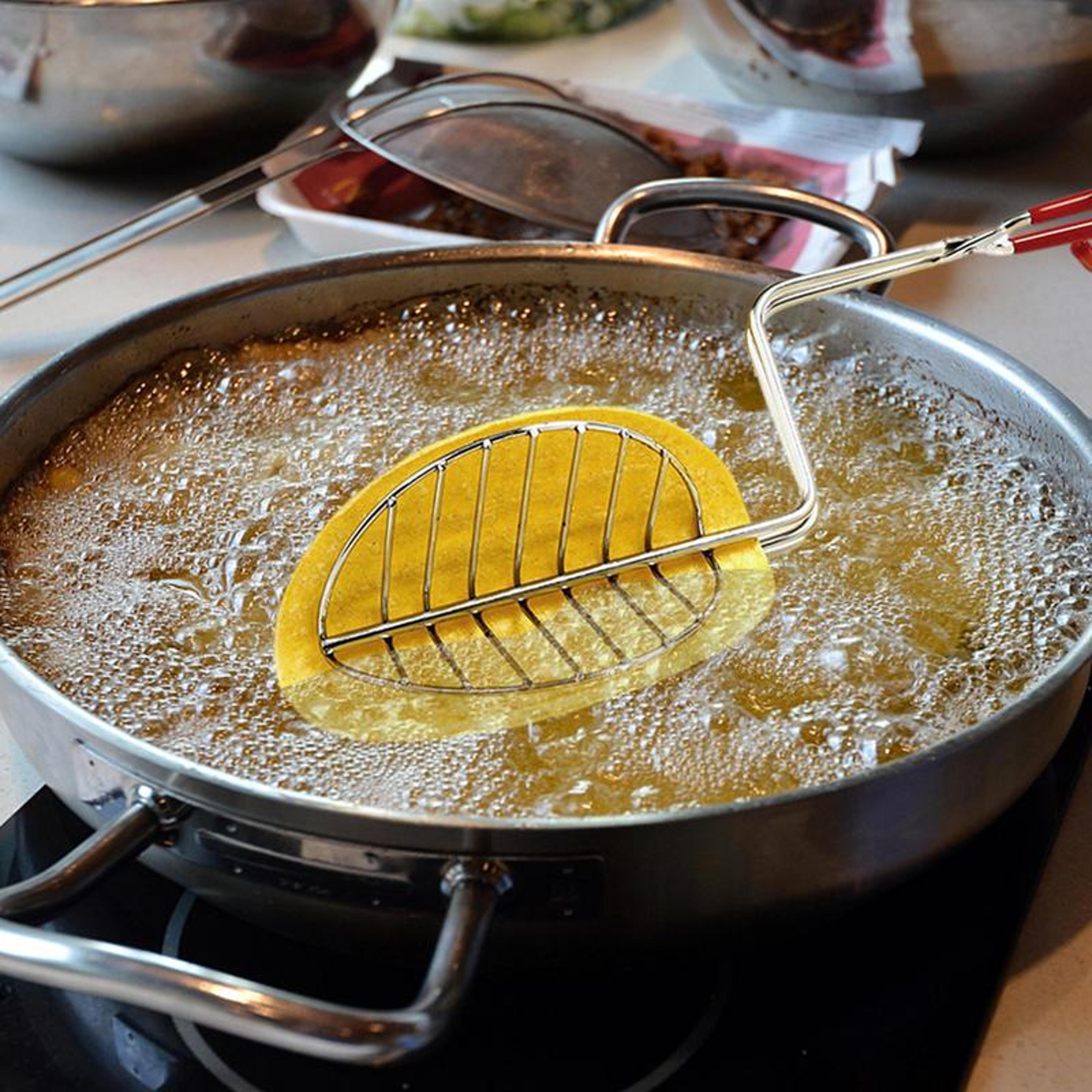 crispy taco shell maker tongs stainless steel taco shell mold for homemade tortillas