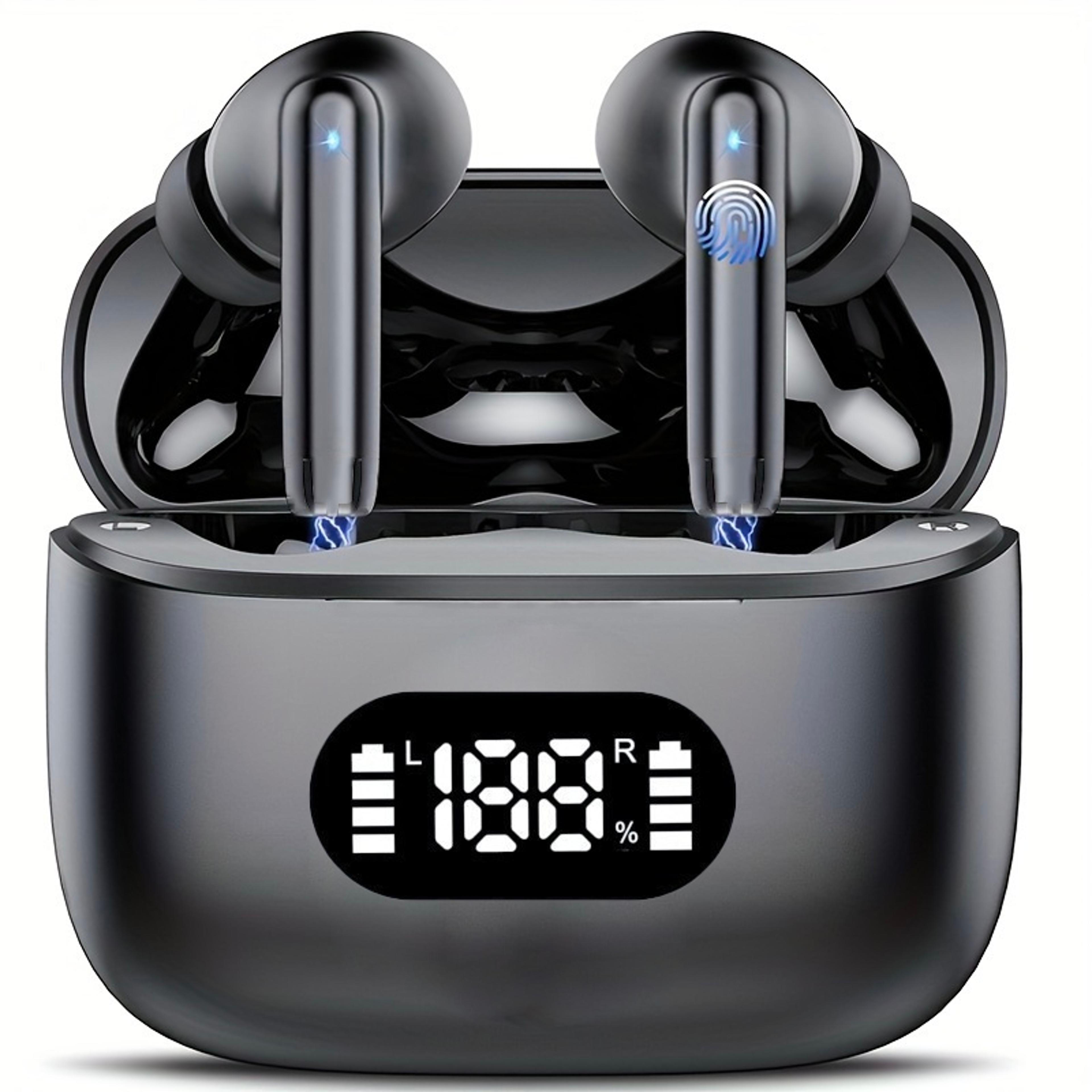 aerosync enc wireless earbuds with led display & transparency mode