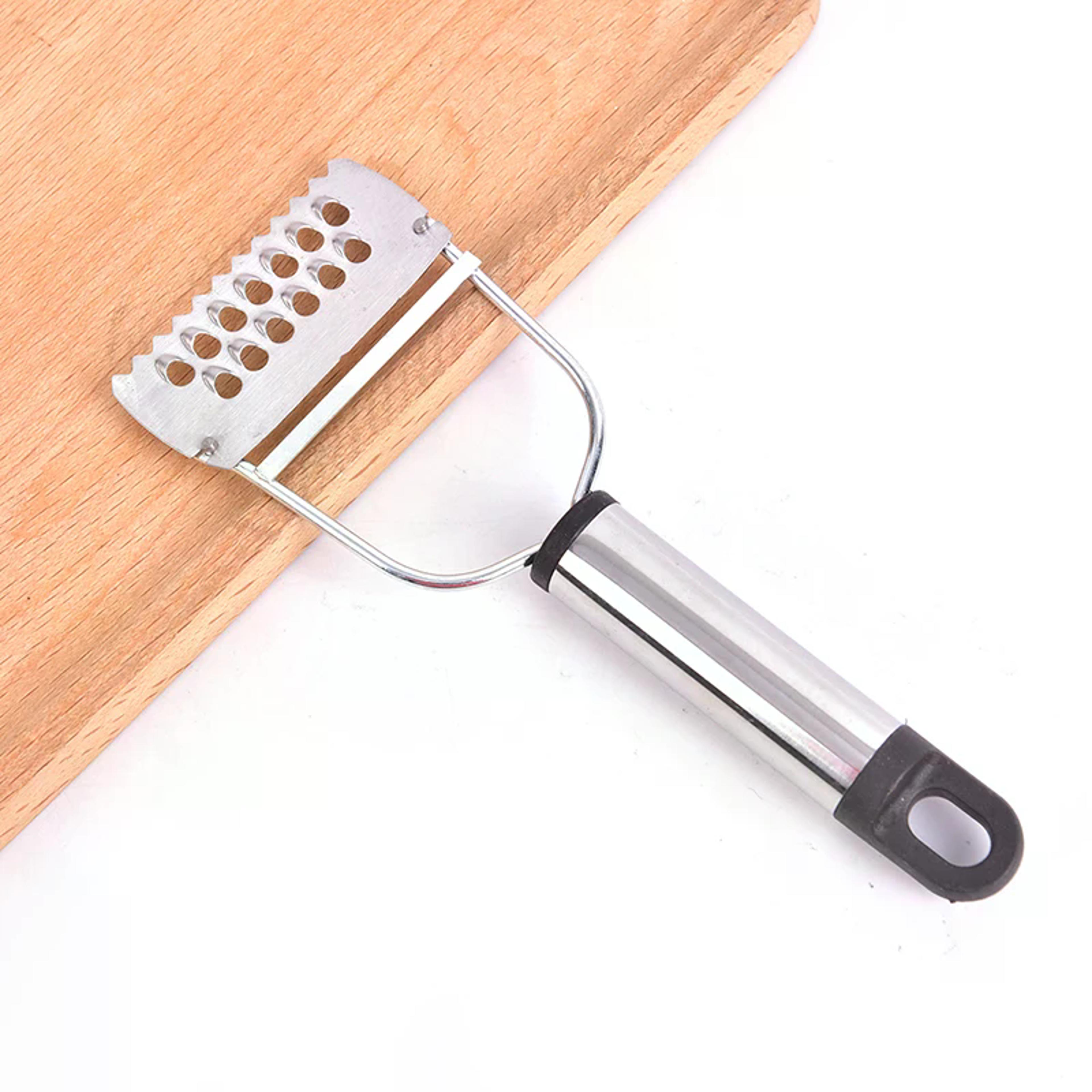 stainless steel julienne peeler and vegetable grater for cucumbers, carrots & more