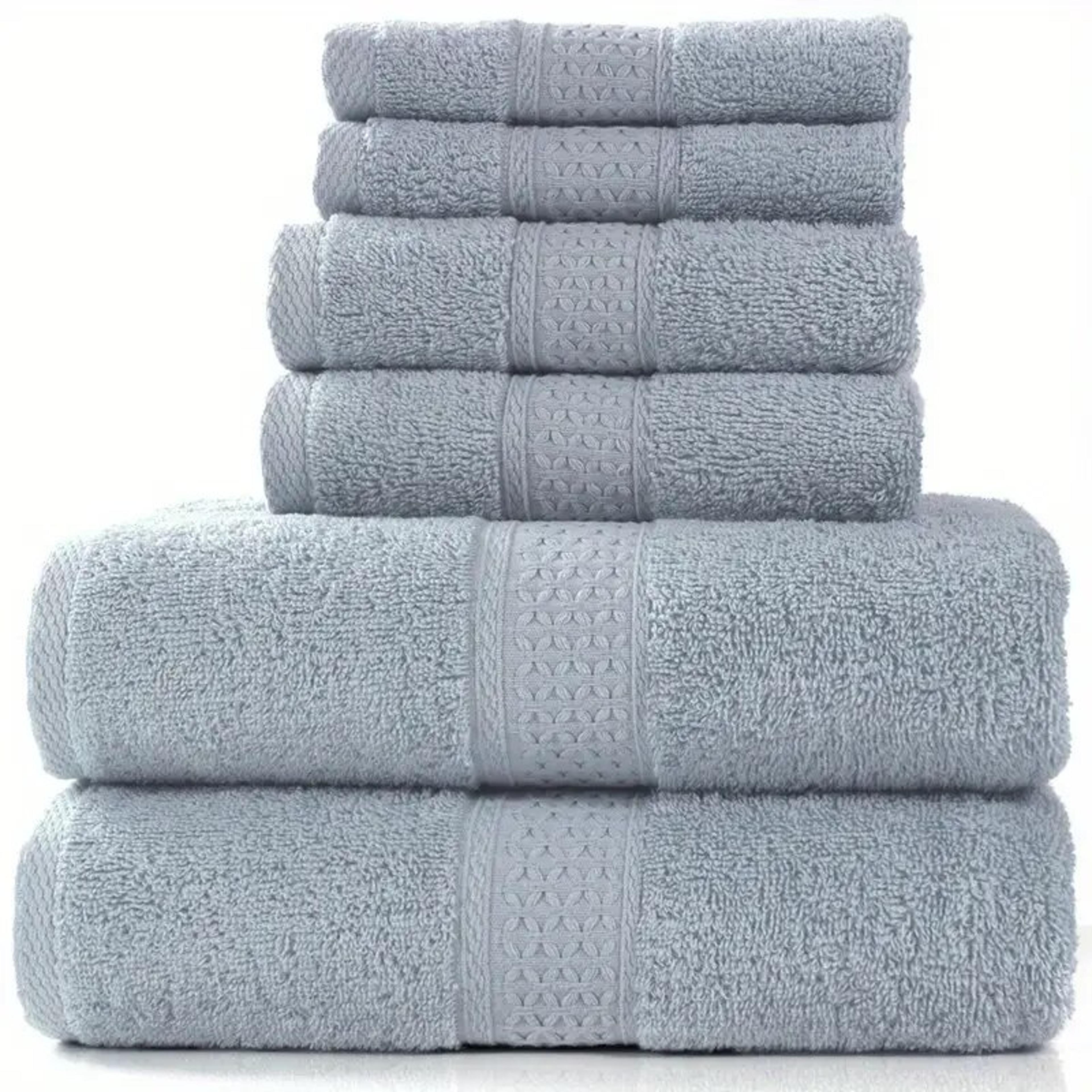luxury soft cotton bath towel set for bathroom and travel