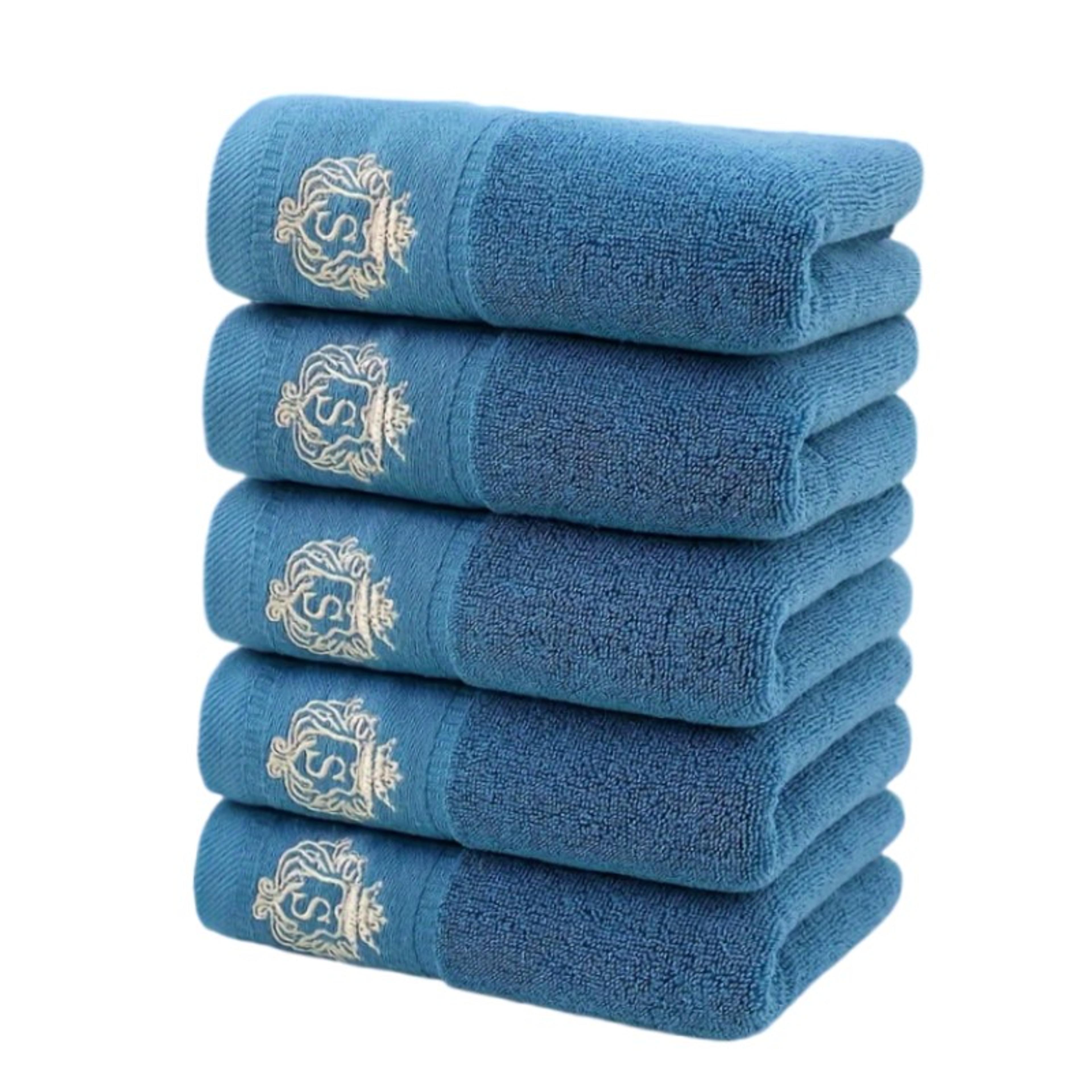 ultra soft cotton bath towel set absorbent quick dry hand & face towels