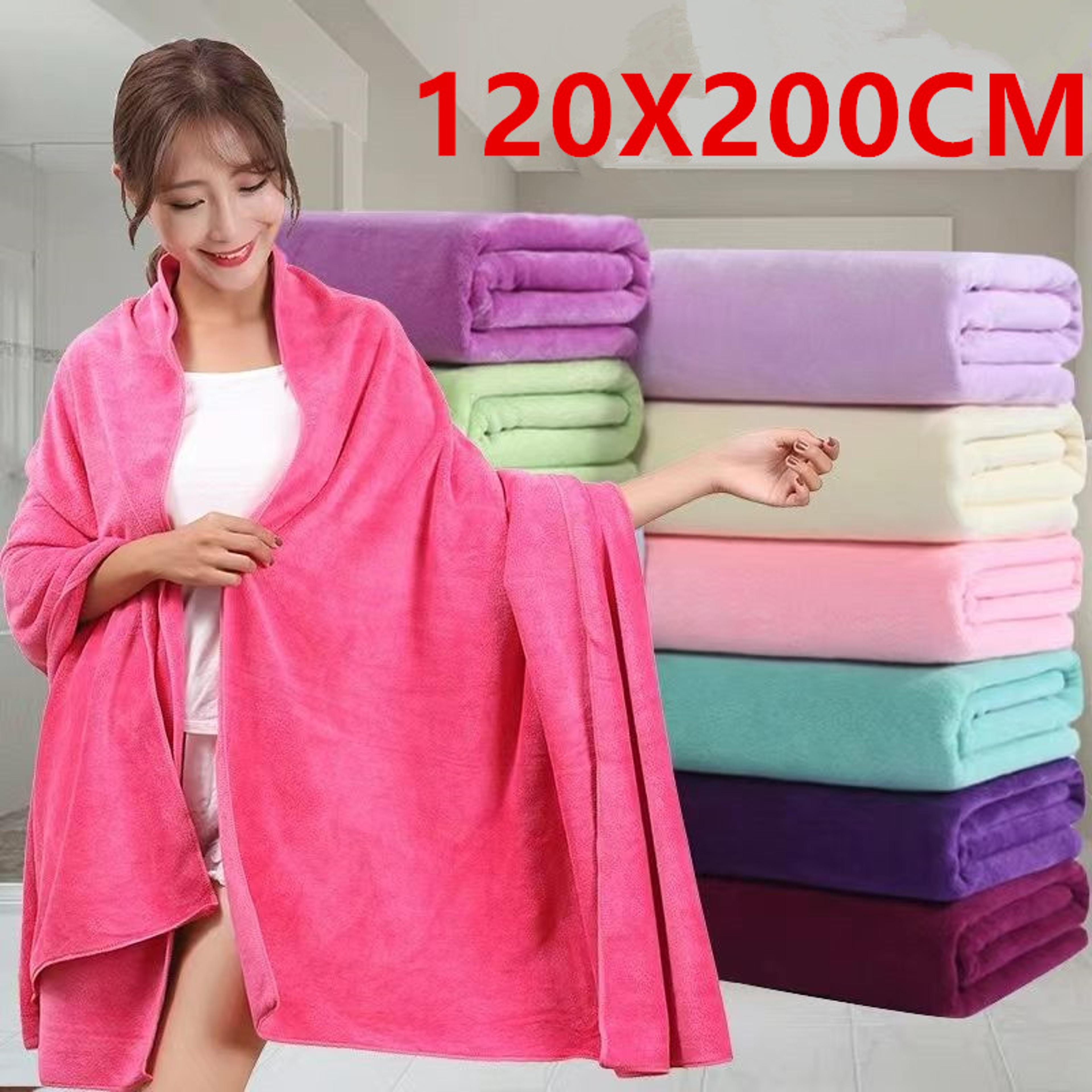 ultra absorbent microfiber bath towel for travel, gym & beach