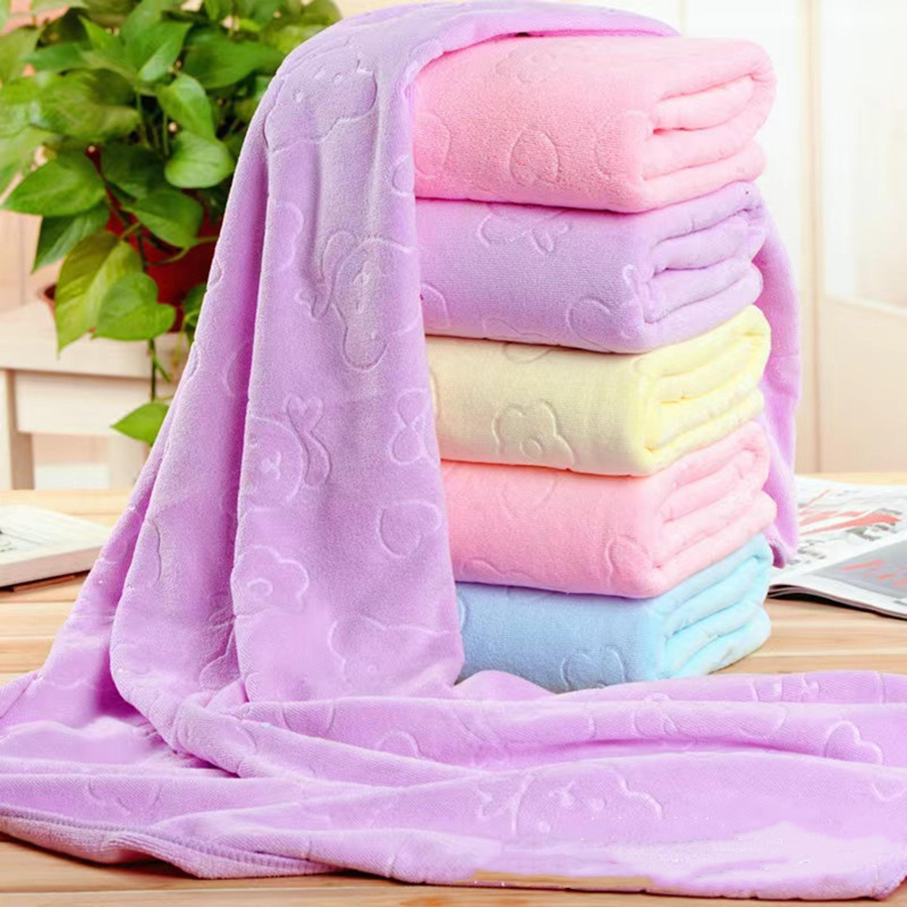 bearcloud ultra soft bath towels set for beach and home use
