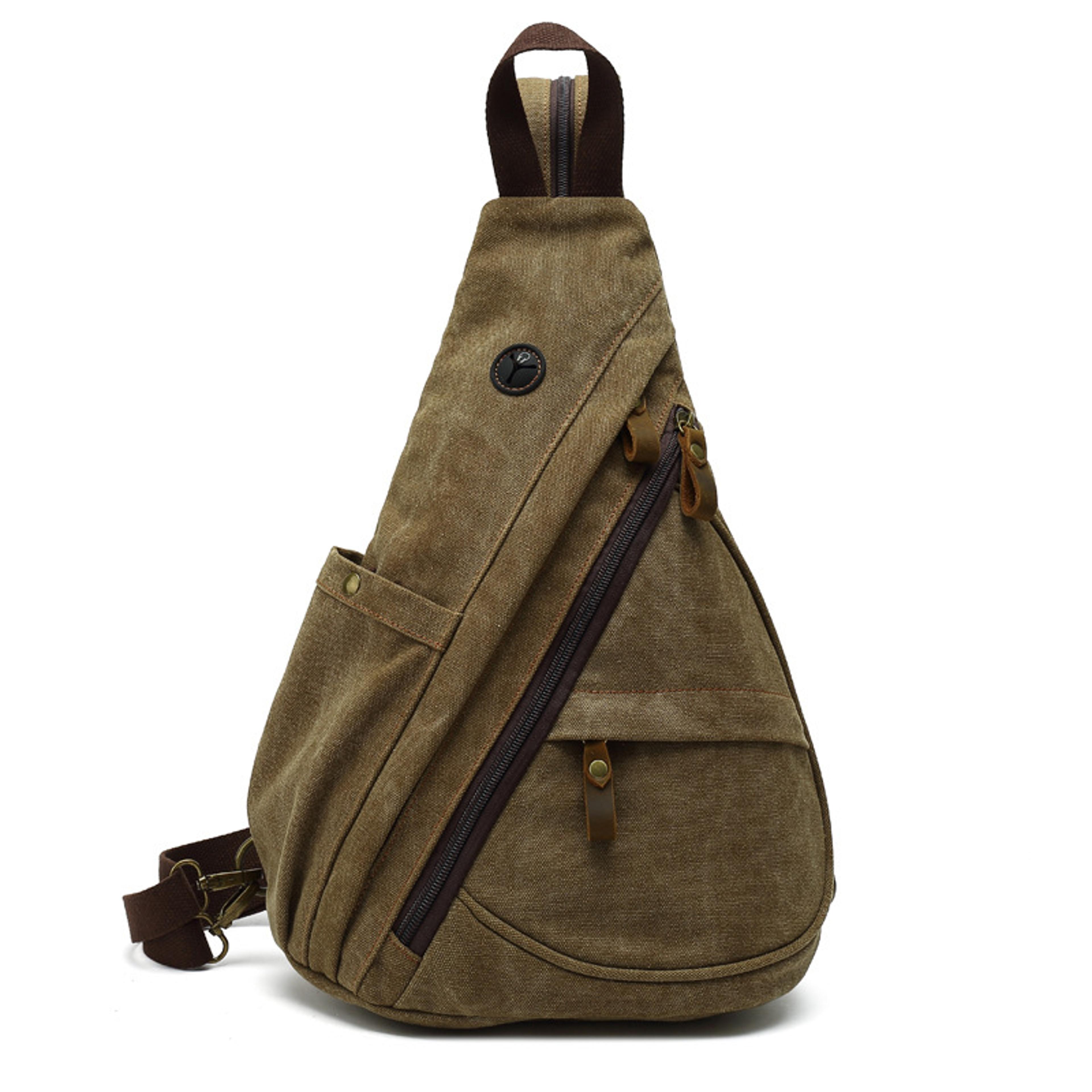 urbantrail canvas sling backpack for men large capacity crossbody messenger bag