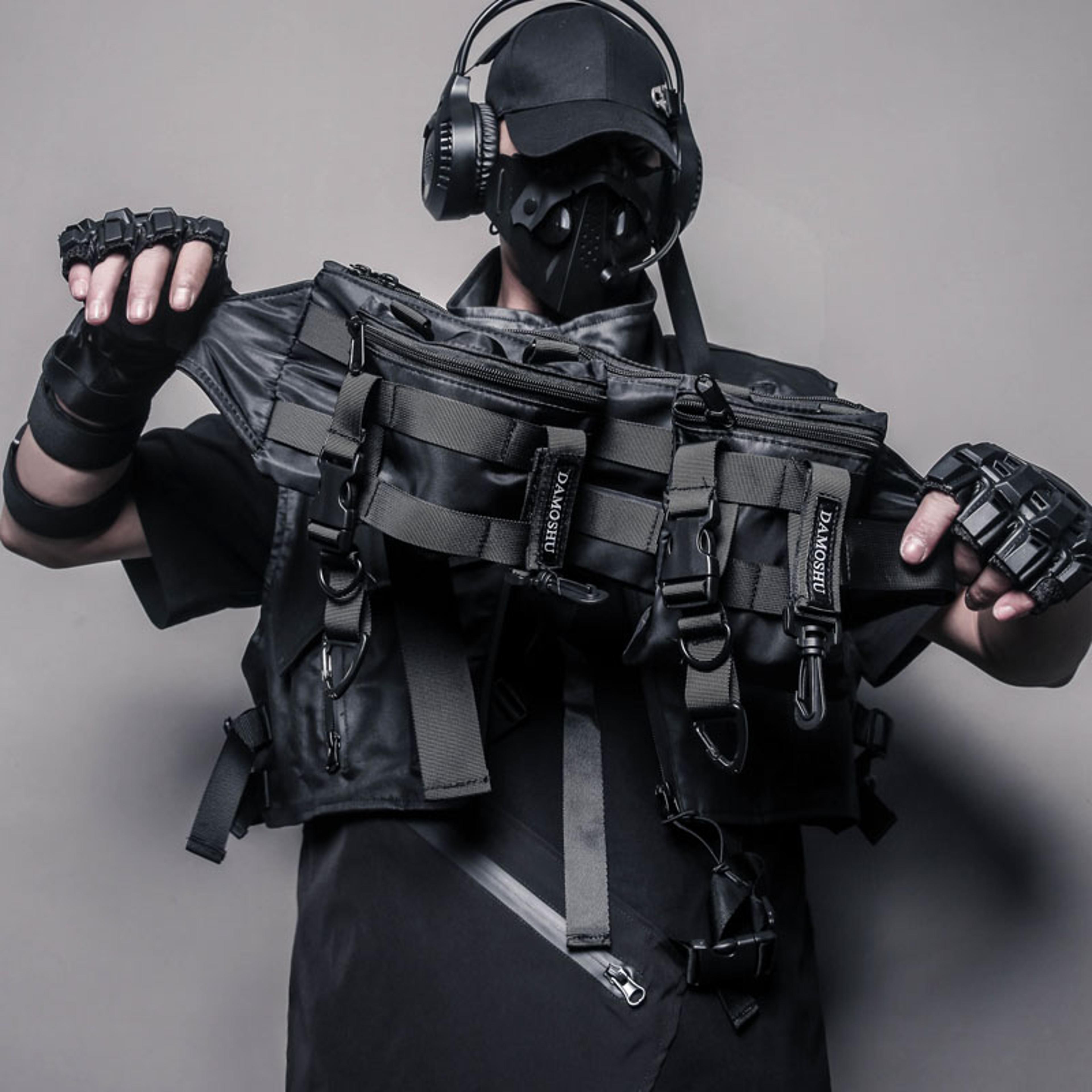 urbanflex techwear chest bag detachable tactical crossbody waist pack