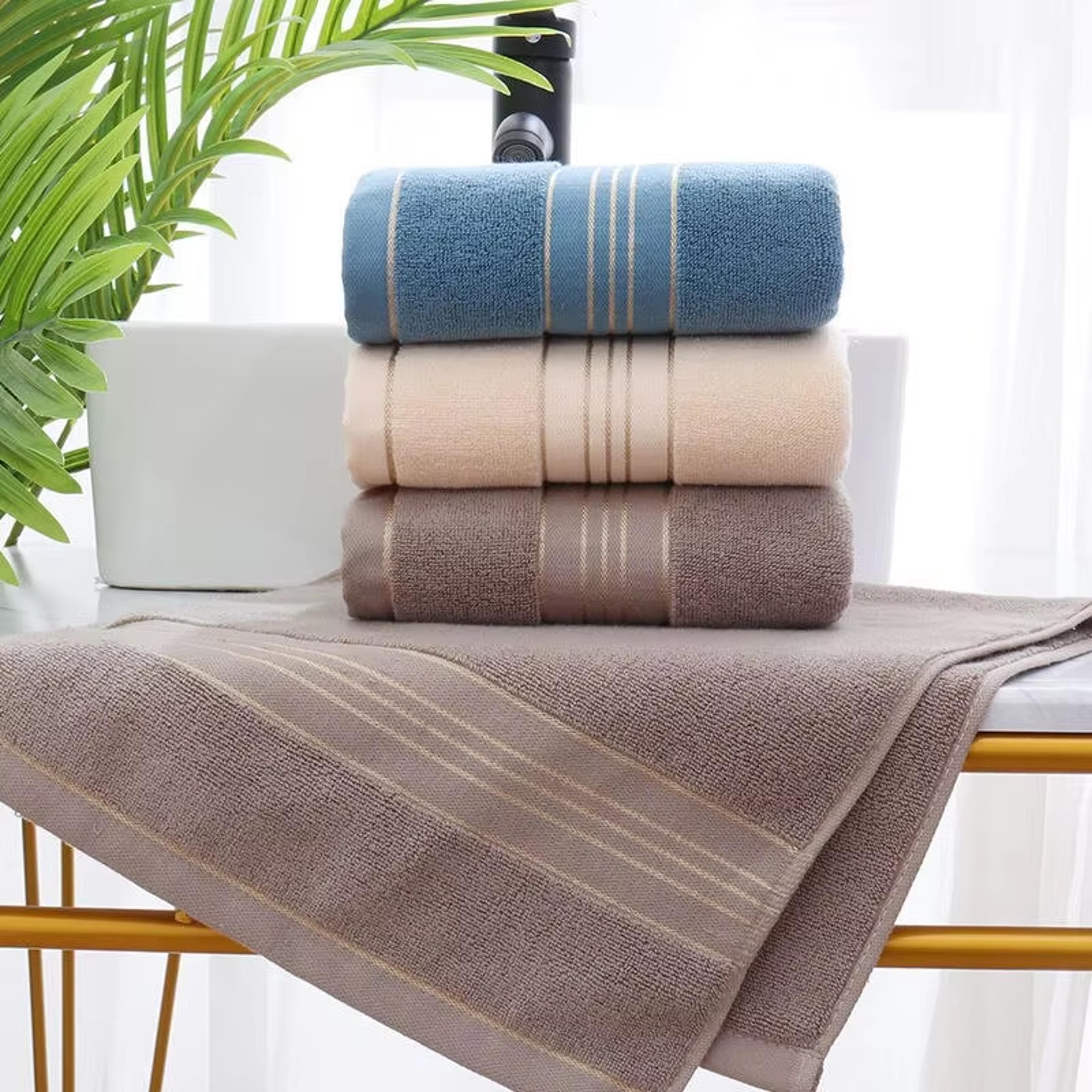 cloudsoft quick dry bath towel for adults & kids - ultra absorbent cotton face & body towel