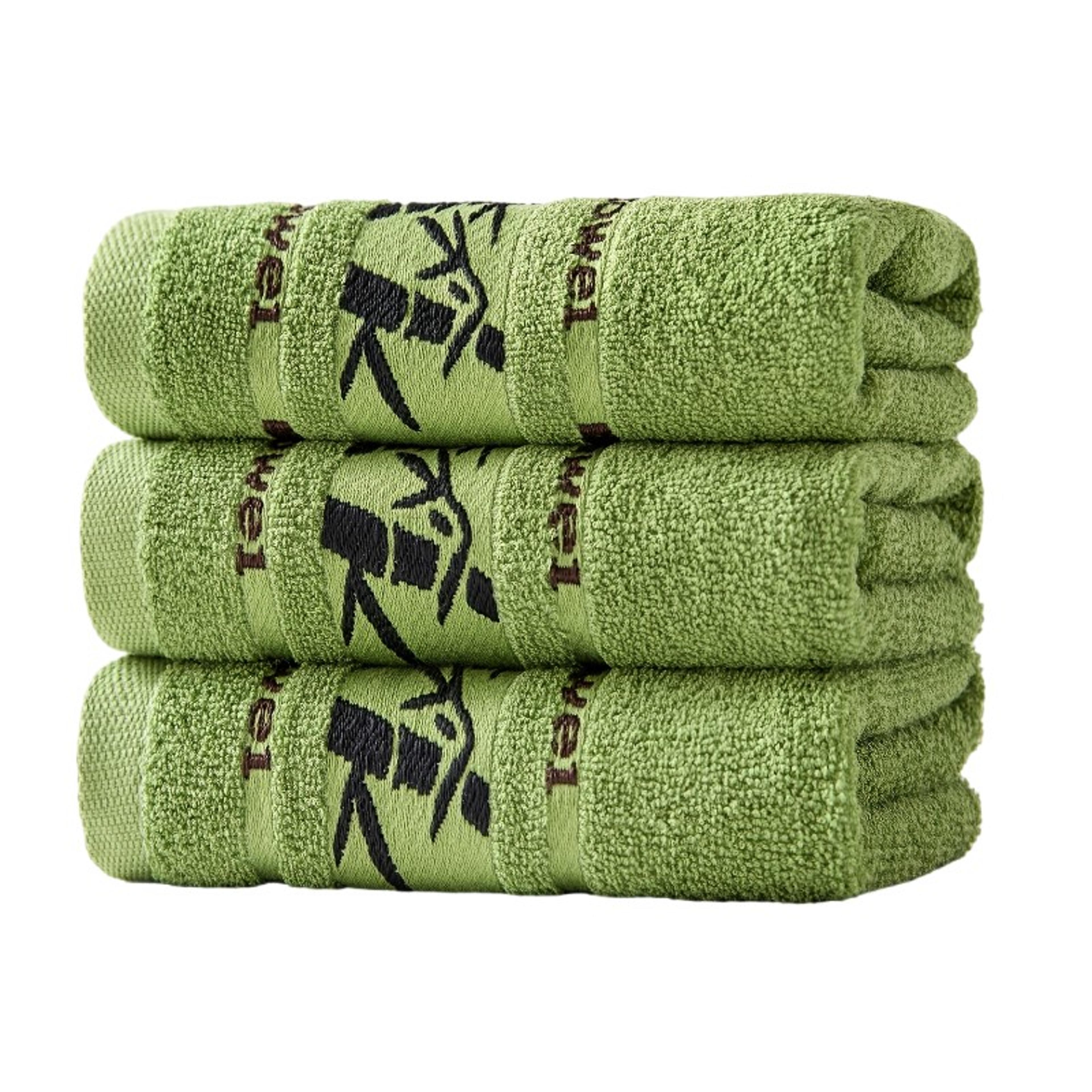 bamboo fiber bath towel set soft quick dry towels for bathroom and spa use