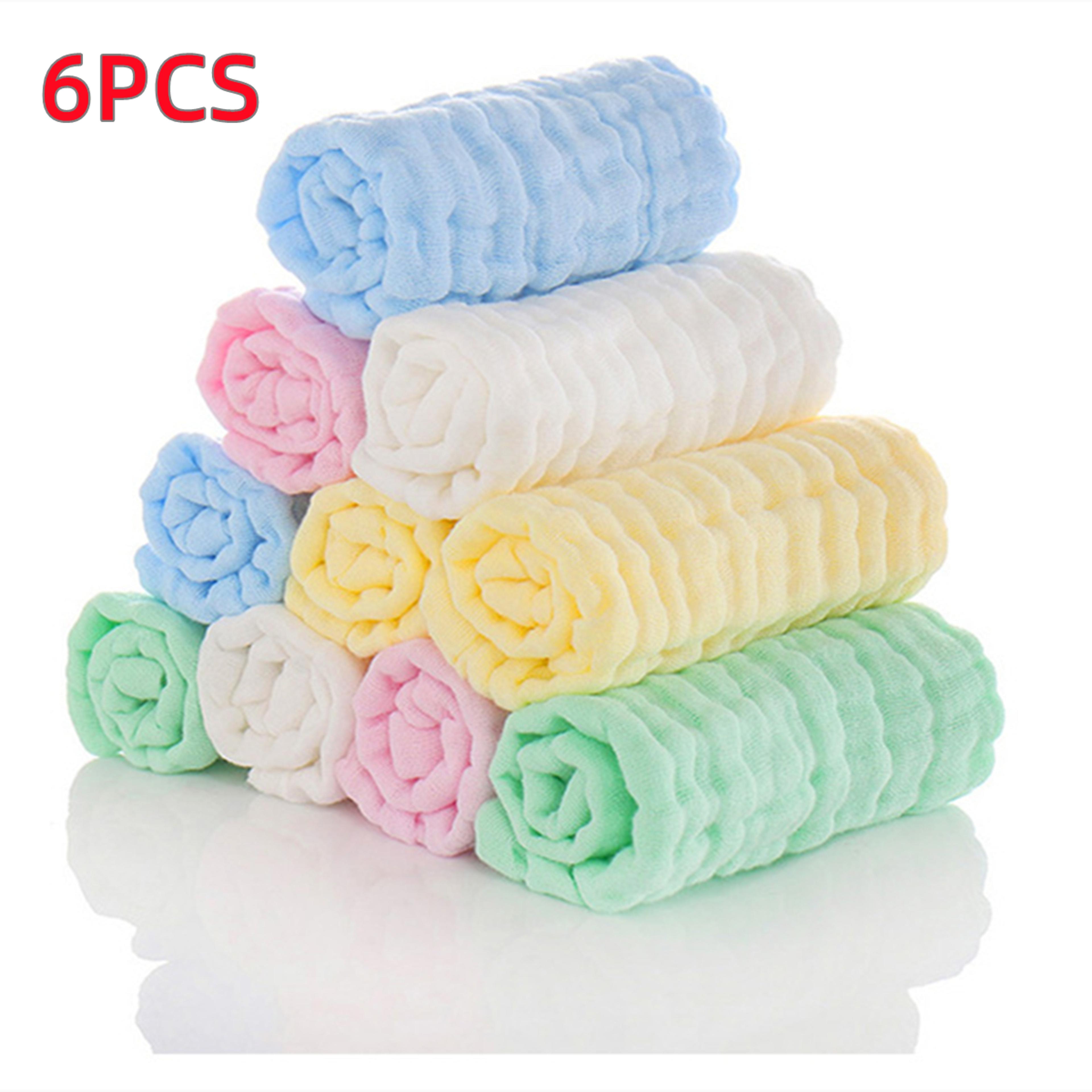purecotton muslin face towels set – soft absorbent baby washcloths for makeup, hands & daily care