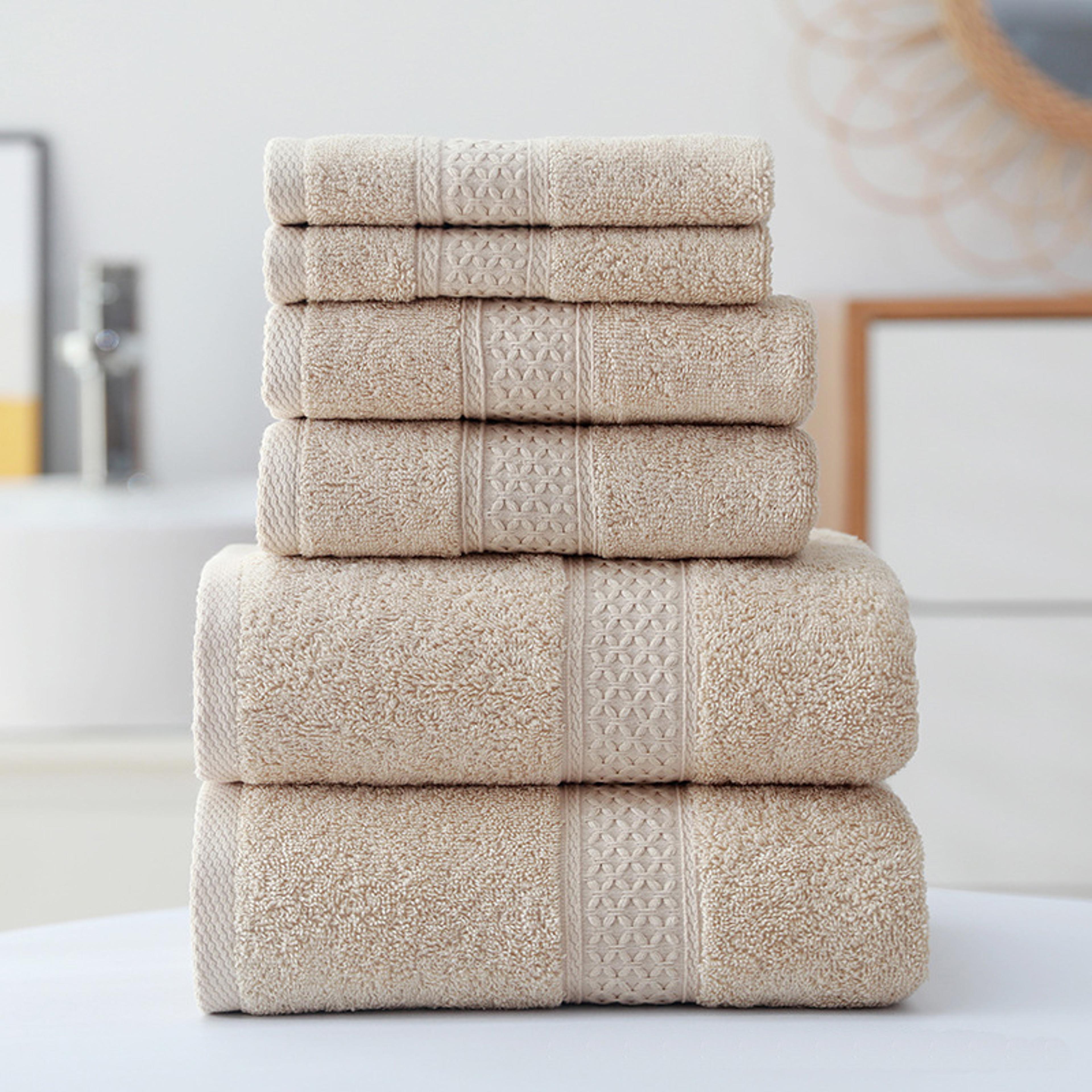 luxury cotton towel set ultra soft & highly absorbent bathroom essentials