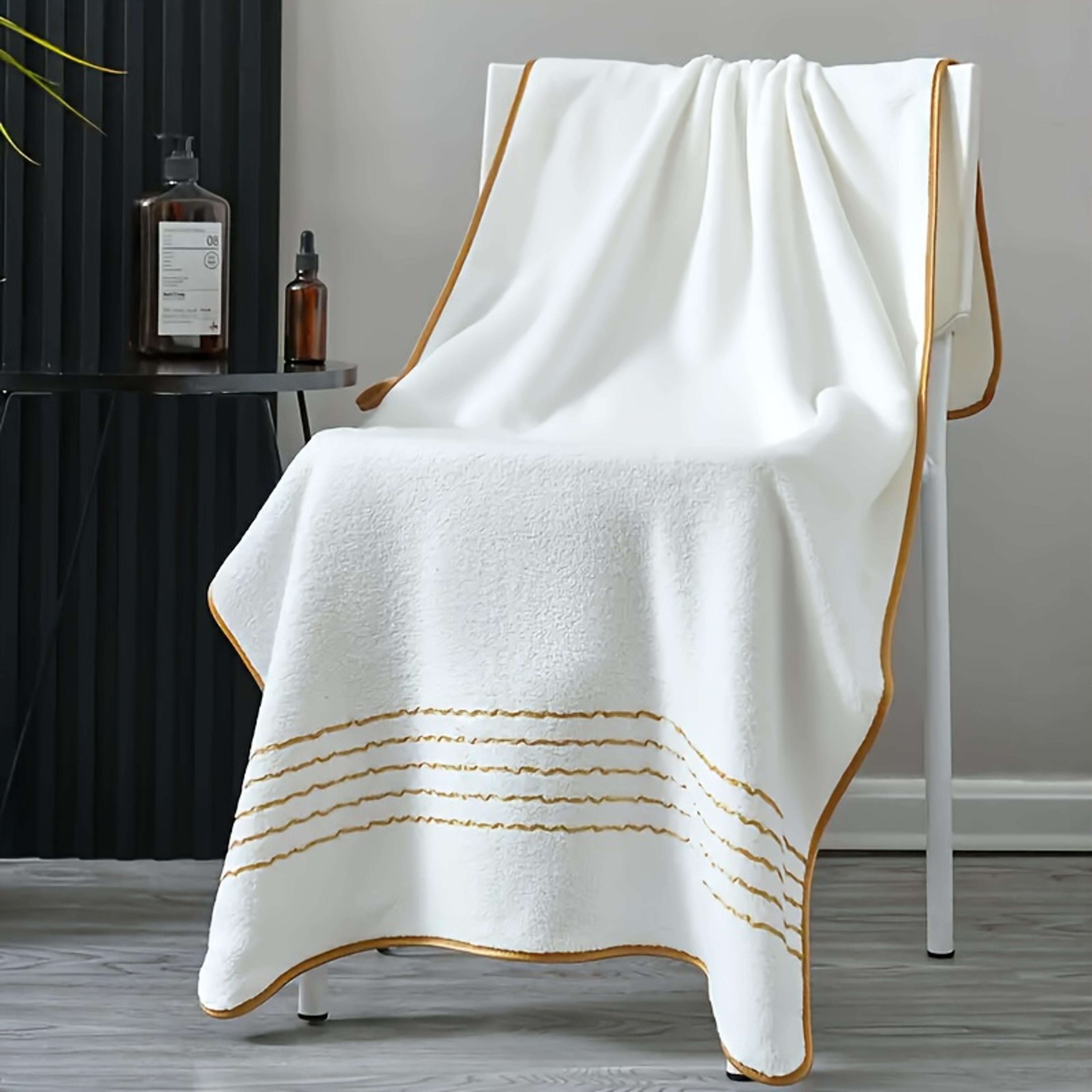 cloudtouch quick dry bath towels set – ultra soft coral fiber spa & gym bath sheets