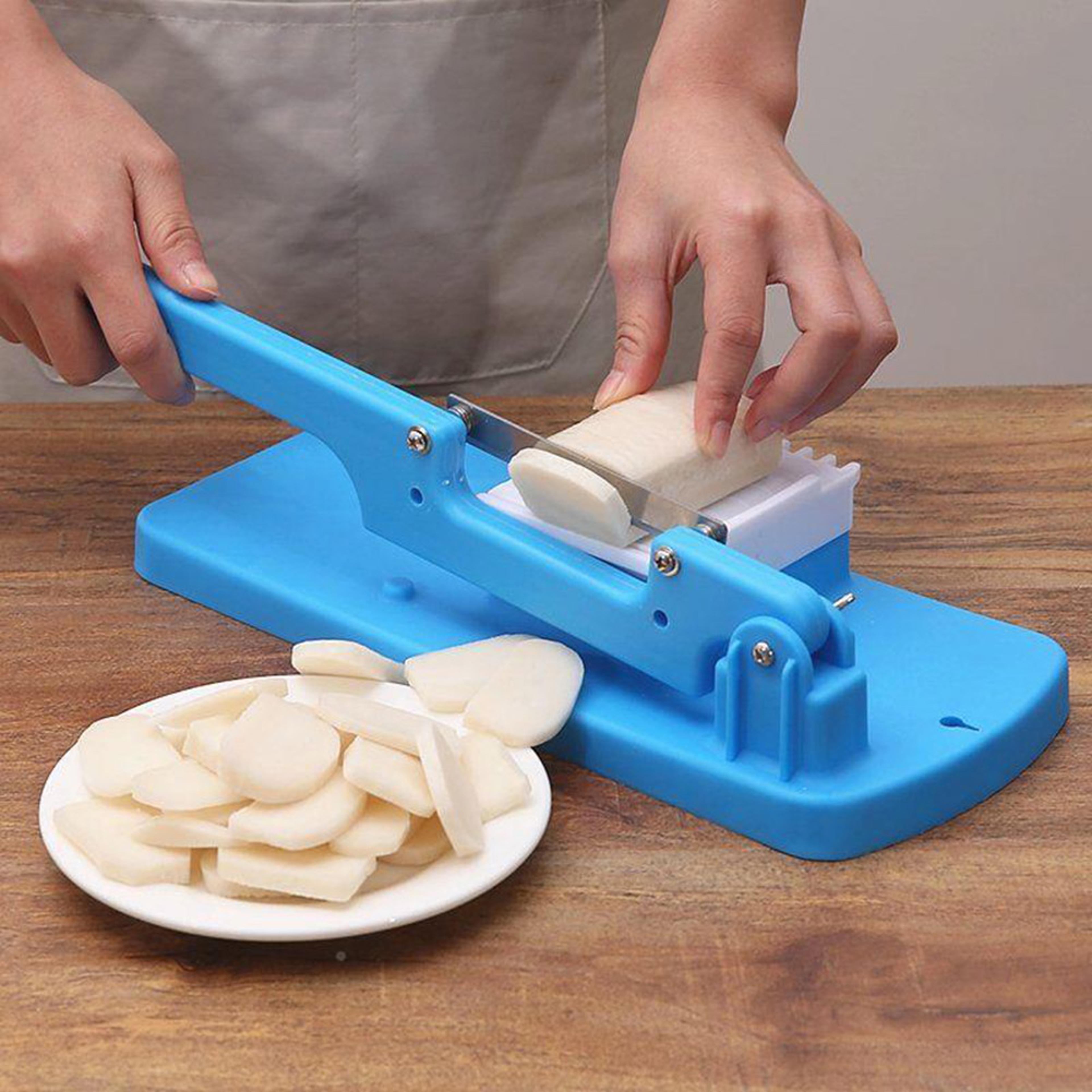 precisionslice pro manual meat slicer & vegetable cutter for hot pot, meal prep & kitchen cooking