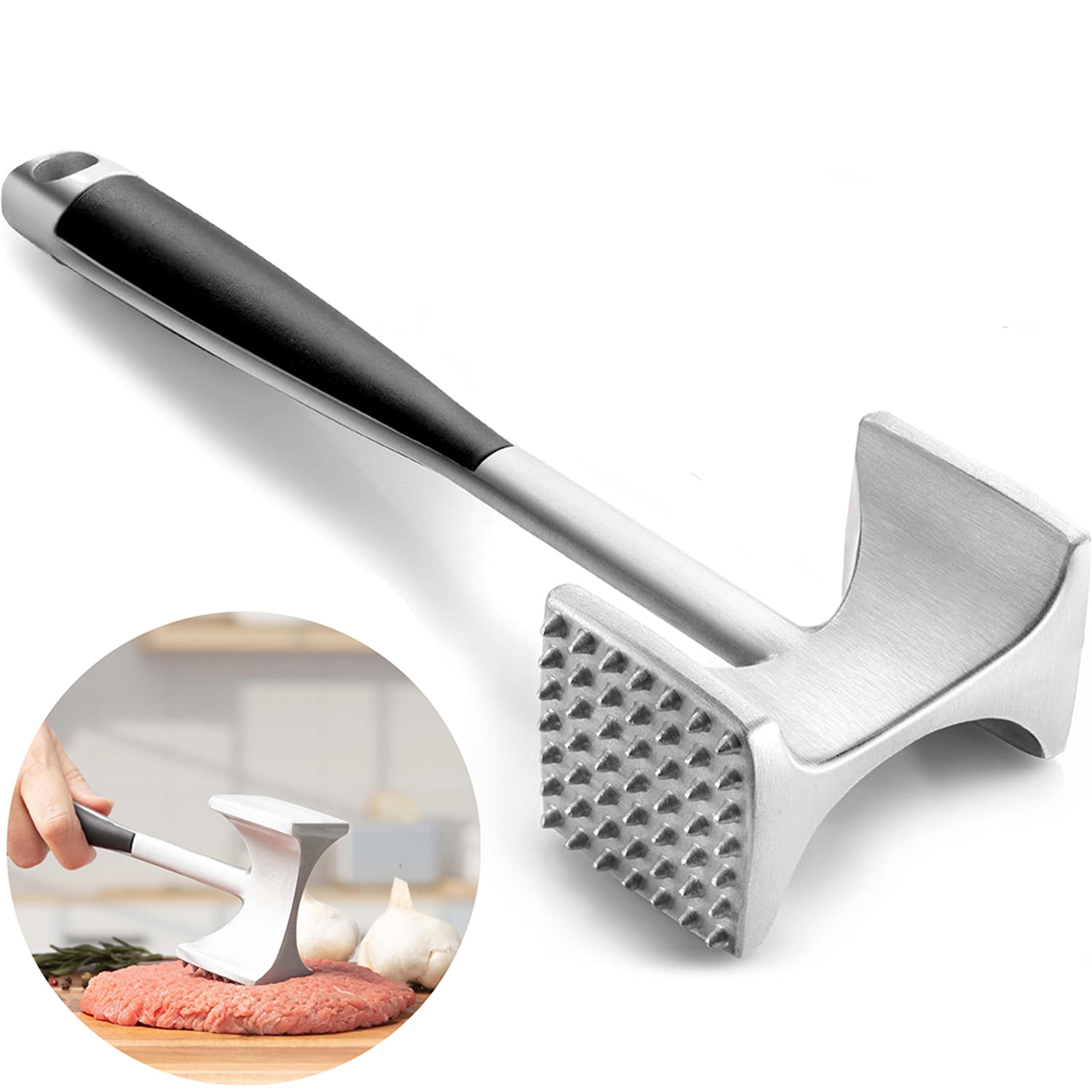 premium meat tenderizer hammer with non-slip grip for juicy steaks and easy meal prep