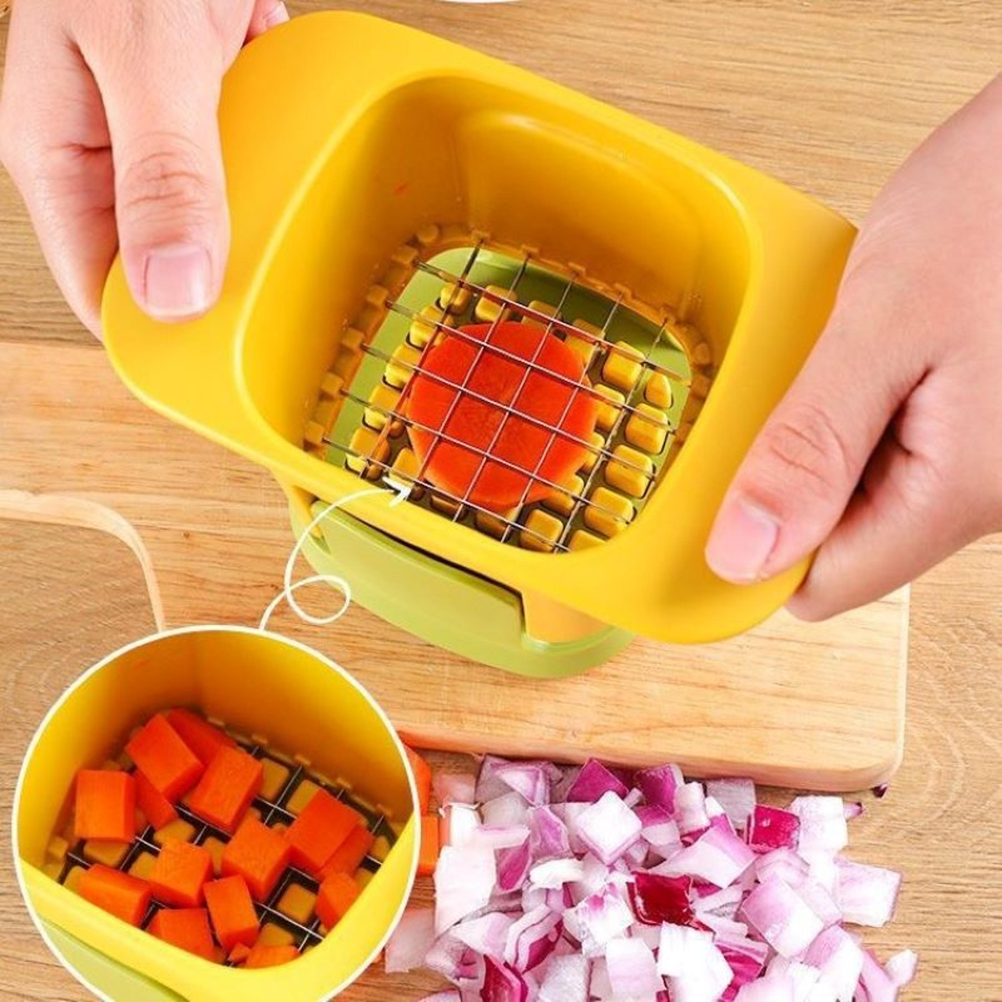 quickpress vegetable chopper and french fry cutter for fast kitchen prep