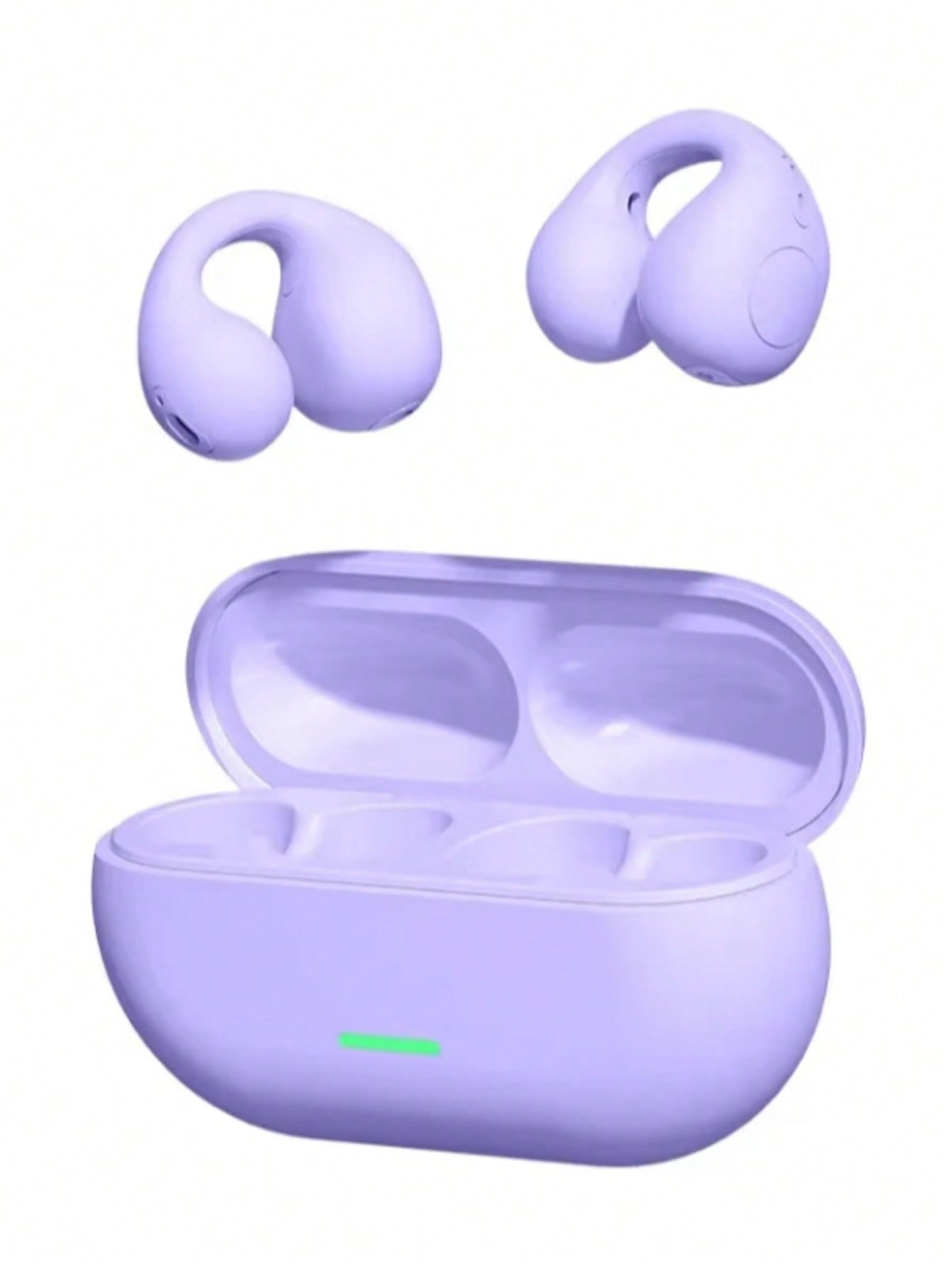 aeroclip bluetooth earbuds open ear wireless headphones with enc noise canceling & gaming mode