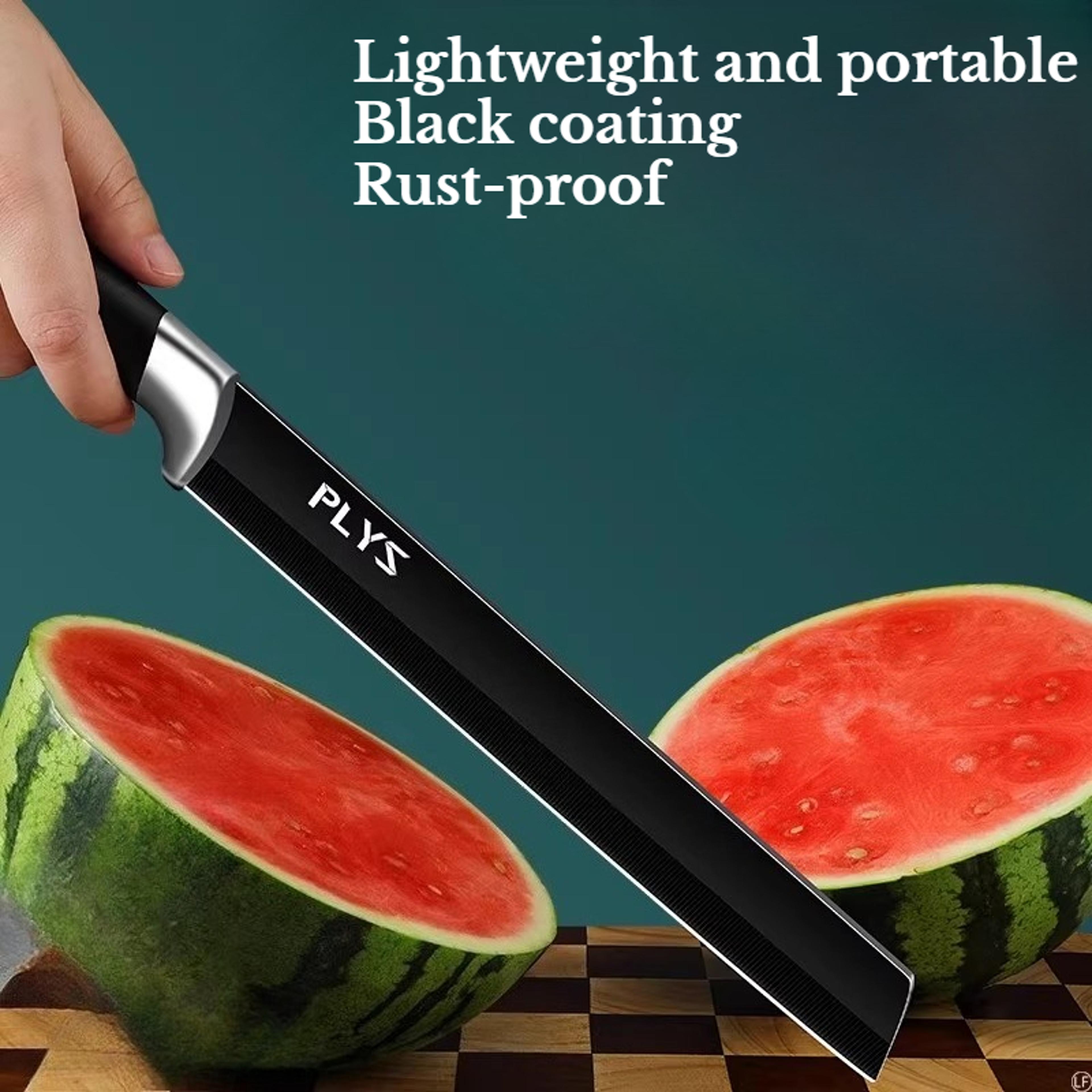 stainless steel watermelon slicer & fruit peeling knife for easy kitchen prep