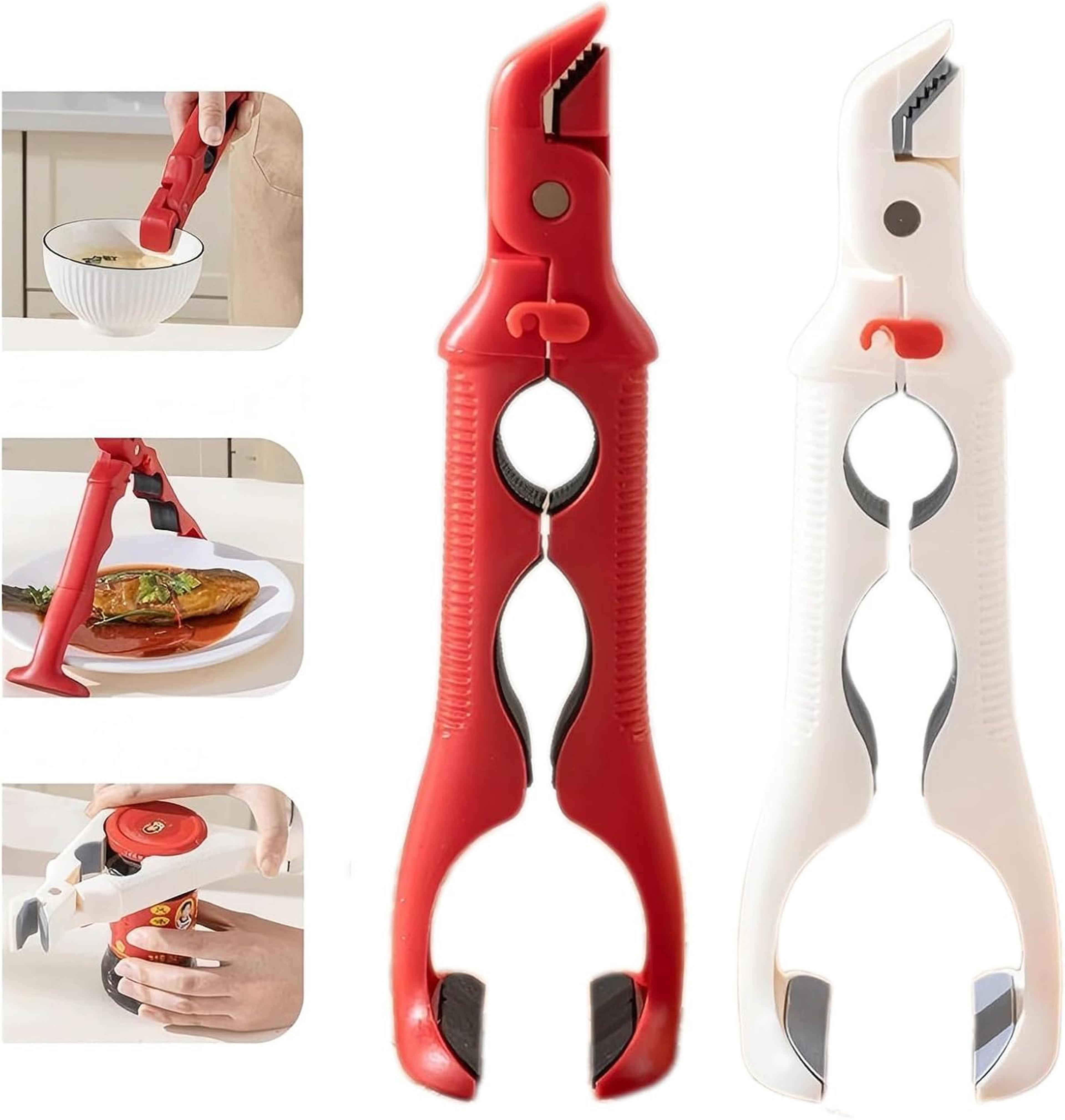 hot plate gripper anti-scald bowl holder & jar opener for safe kitchen handling