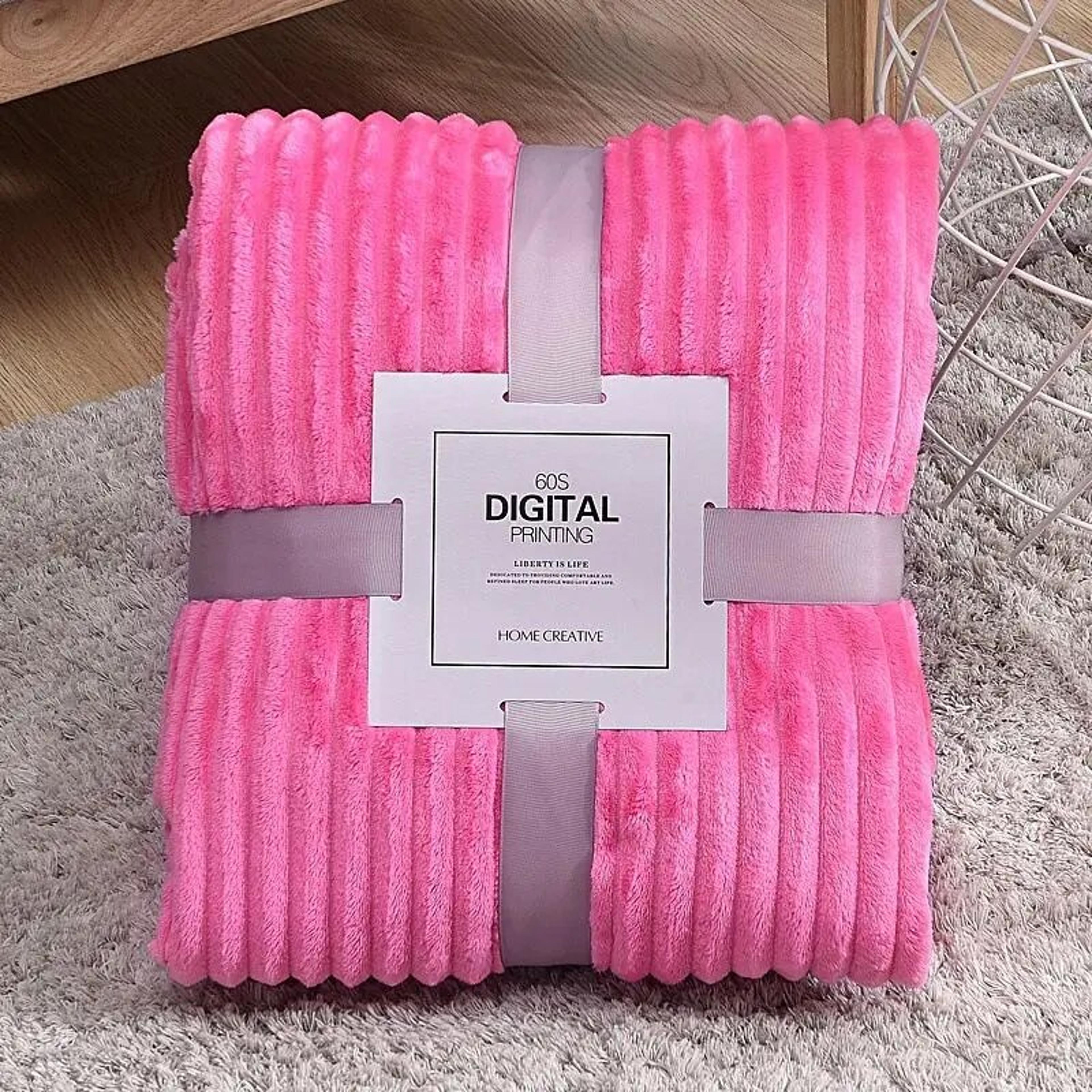 thickened coral fleece blanket: soft adult cover for winter sofa & bed