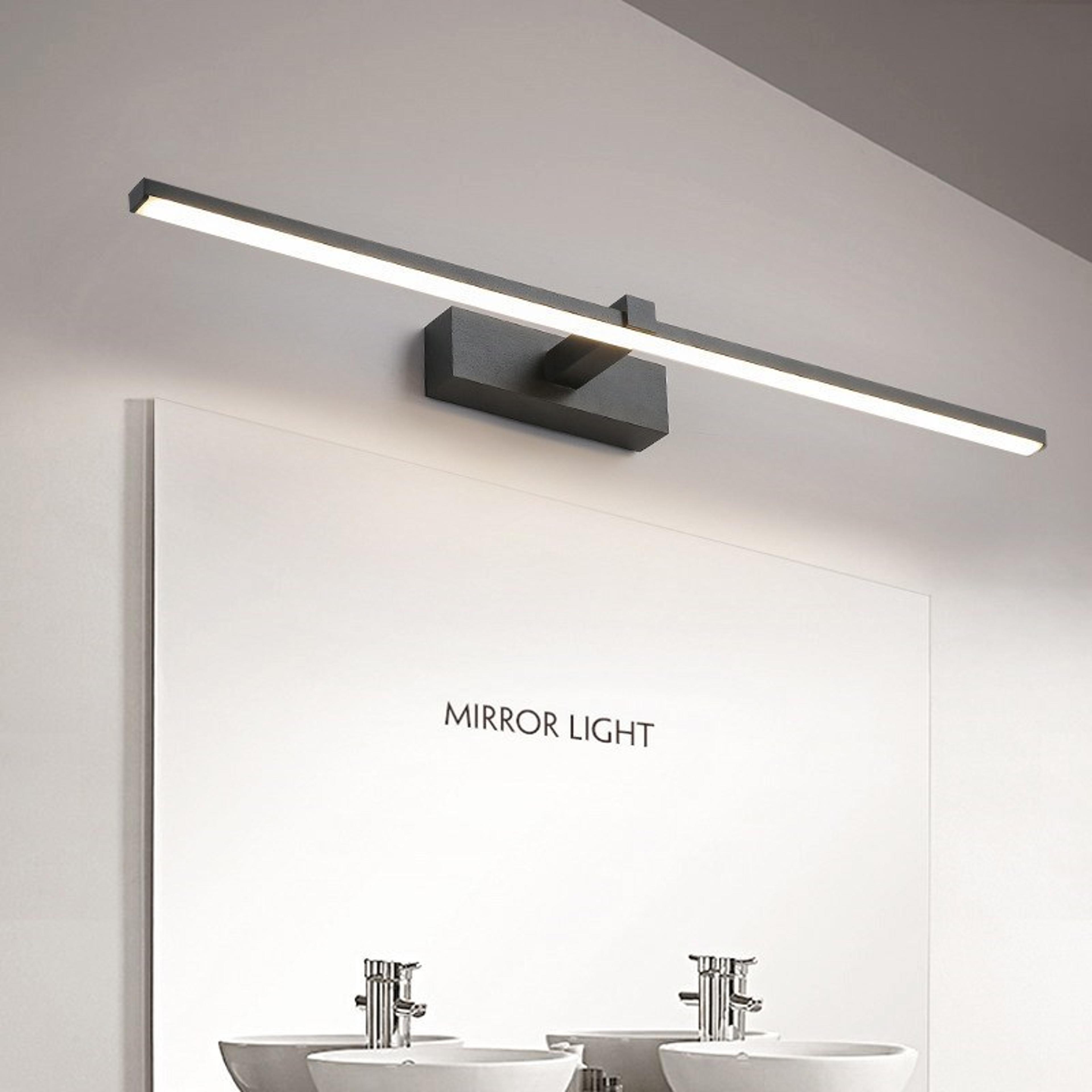bathroom waterproof white black led flat lamp, led mirror lights wall lamps, modern indoor wall lamp makeup