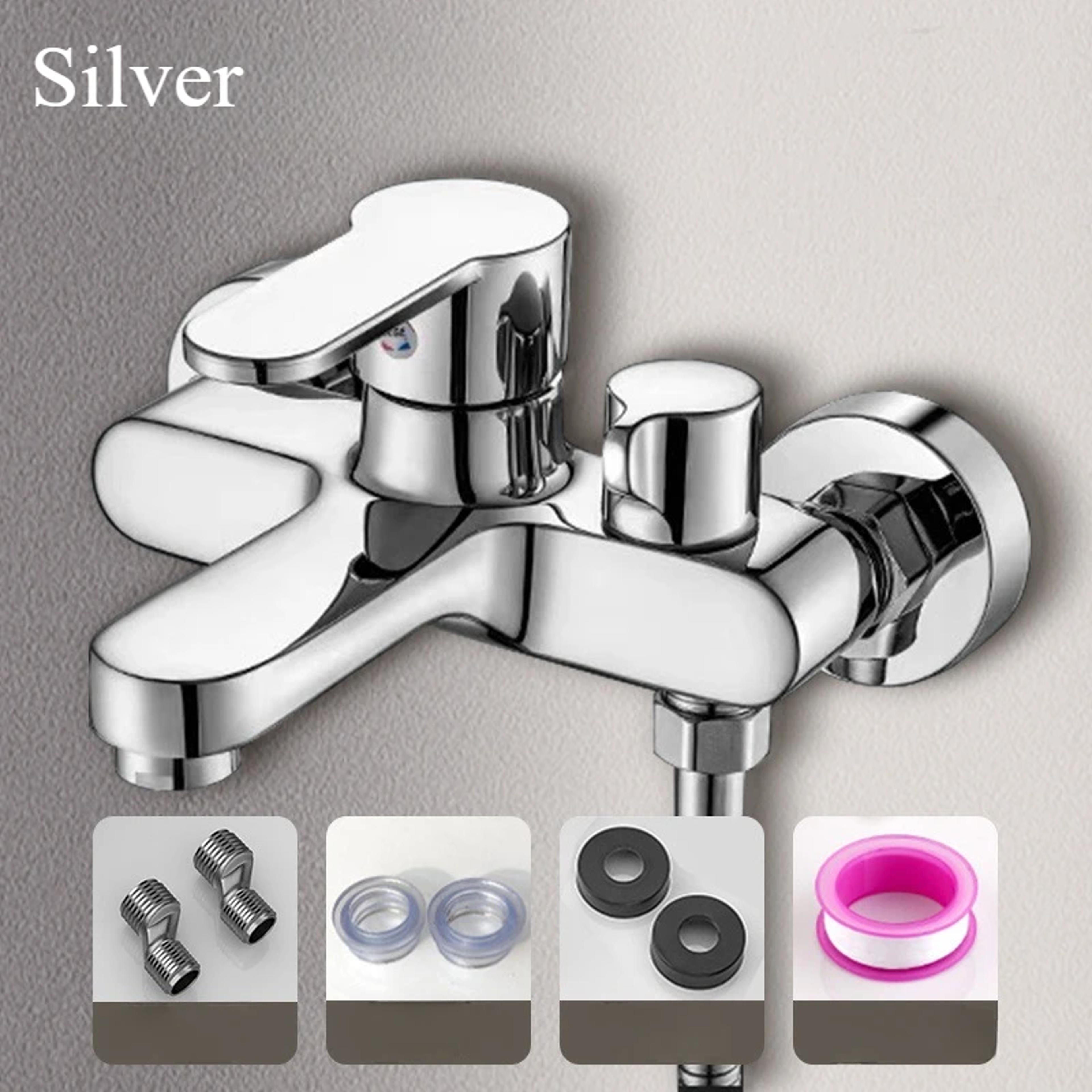 bathtub mixing switch triple faucet, bathroom shower faucet mixing valve with hot and cold shower set