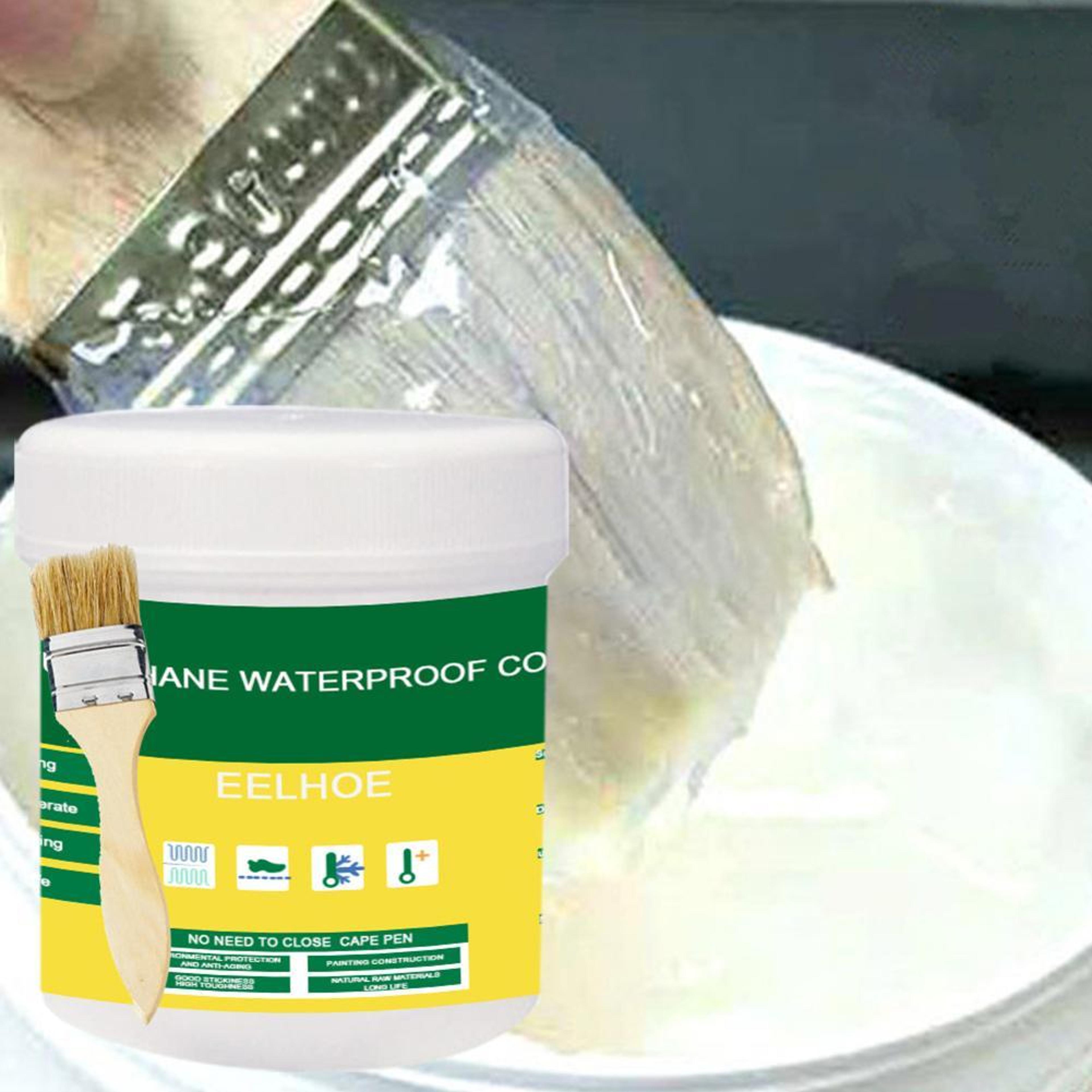30-300g transparent waterproof coating sealant agent with brush, invisible paste glue for roof & bathroom repairs