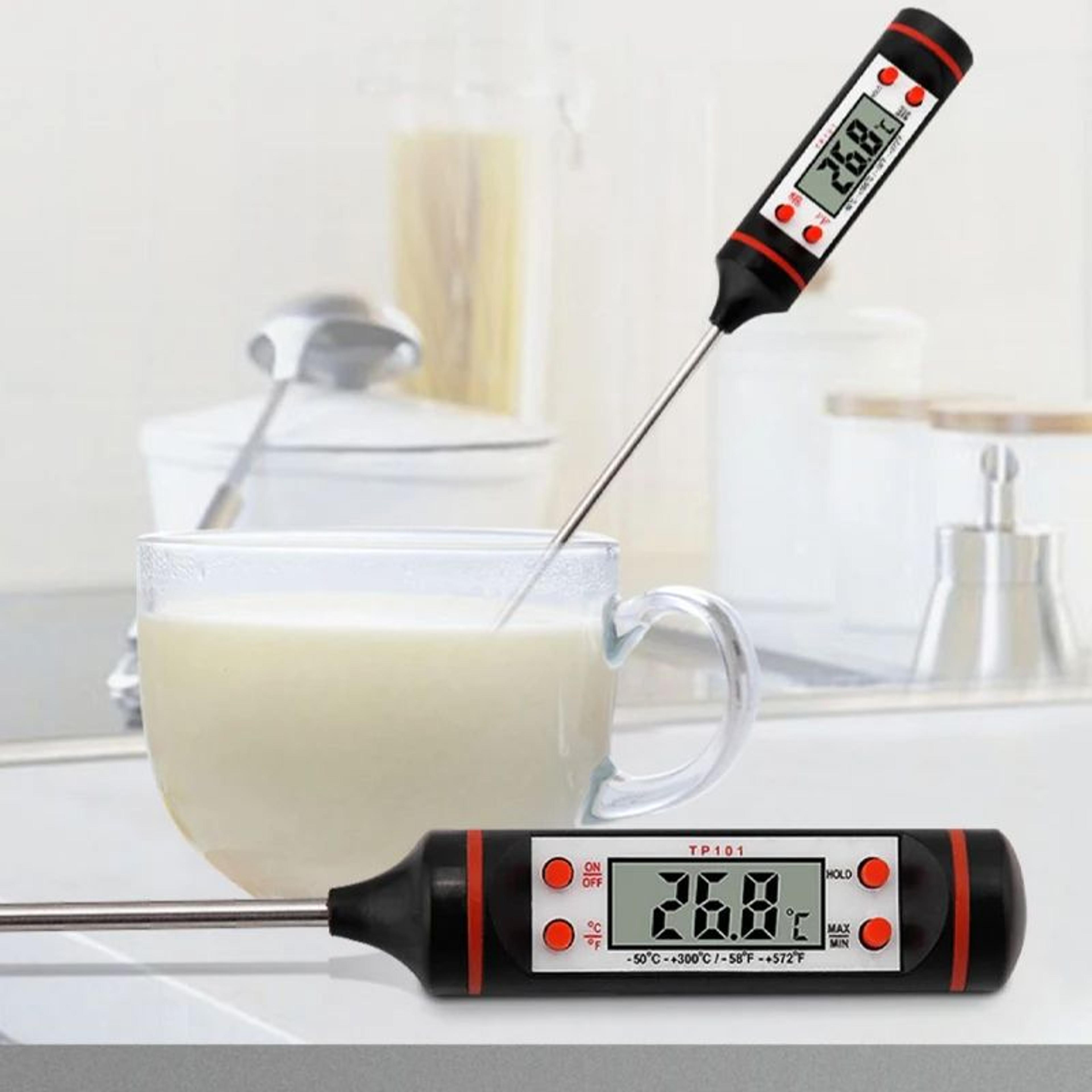 kitchen food baking digital thermometer with electronic probe & digital display, liquid grill cooking temperature tool