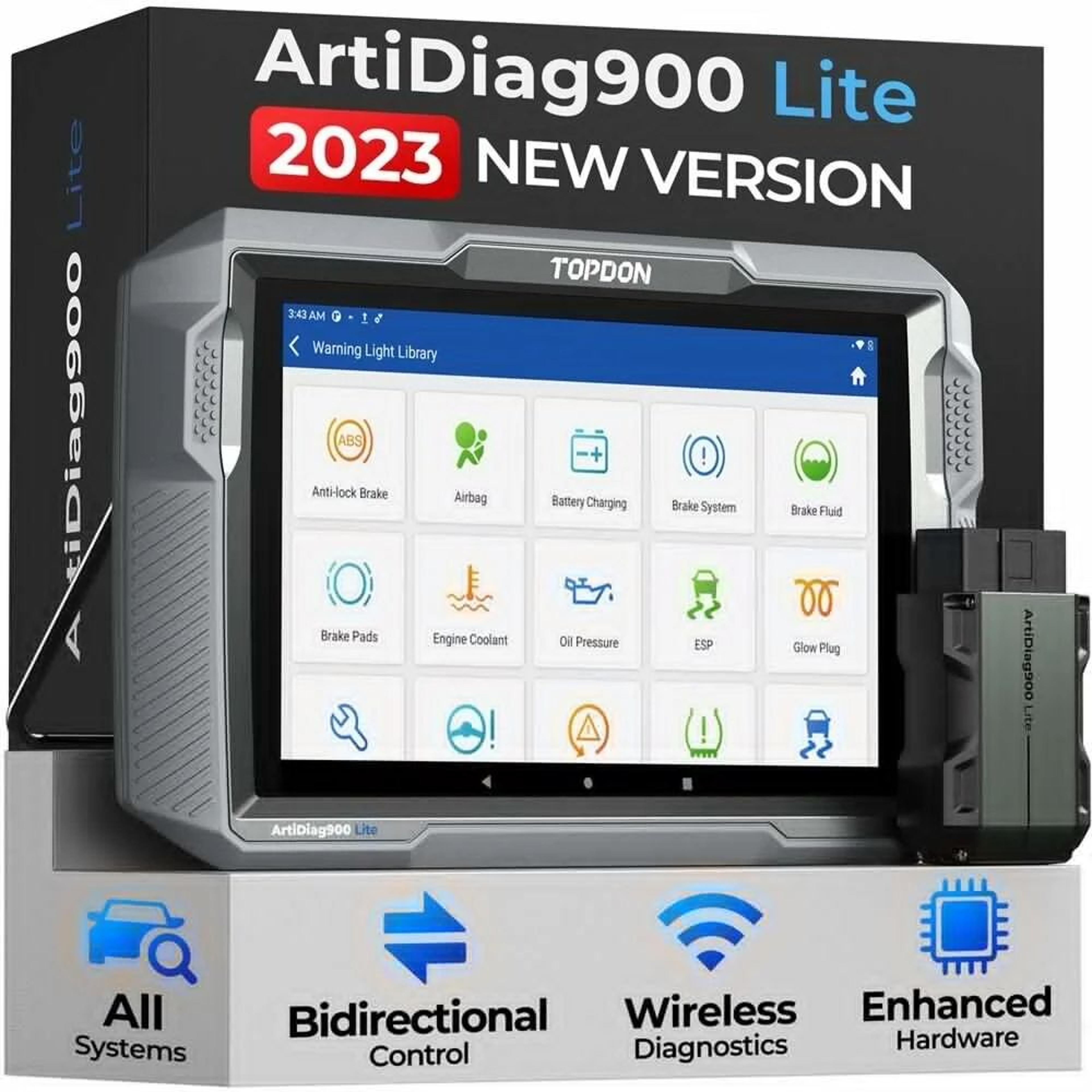 artidiag900 lite wireless obd2 scanner with bi-directional control full system diagnostic tool for all vehicles