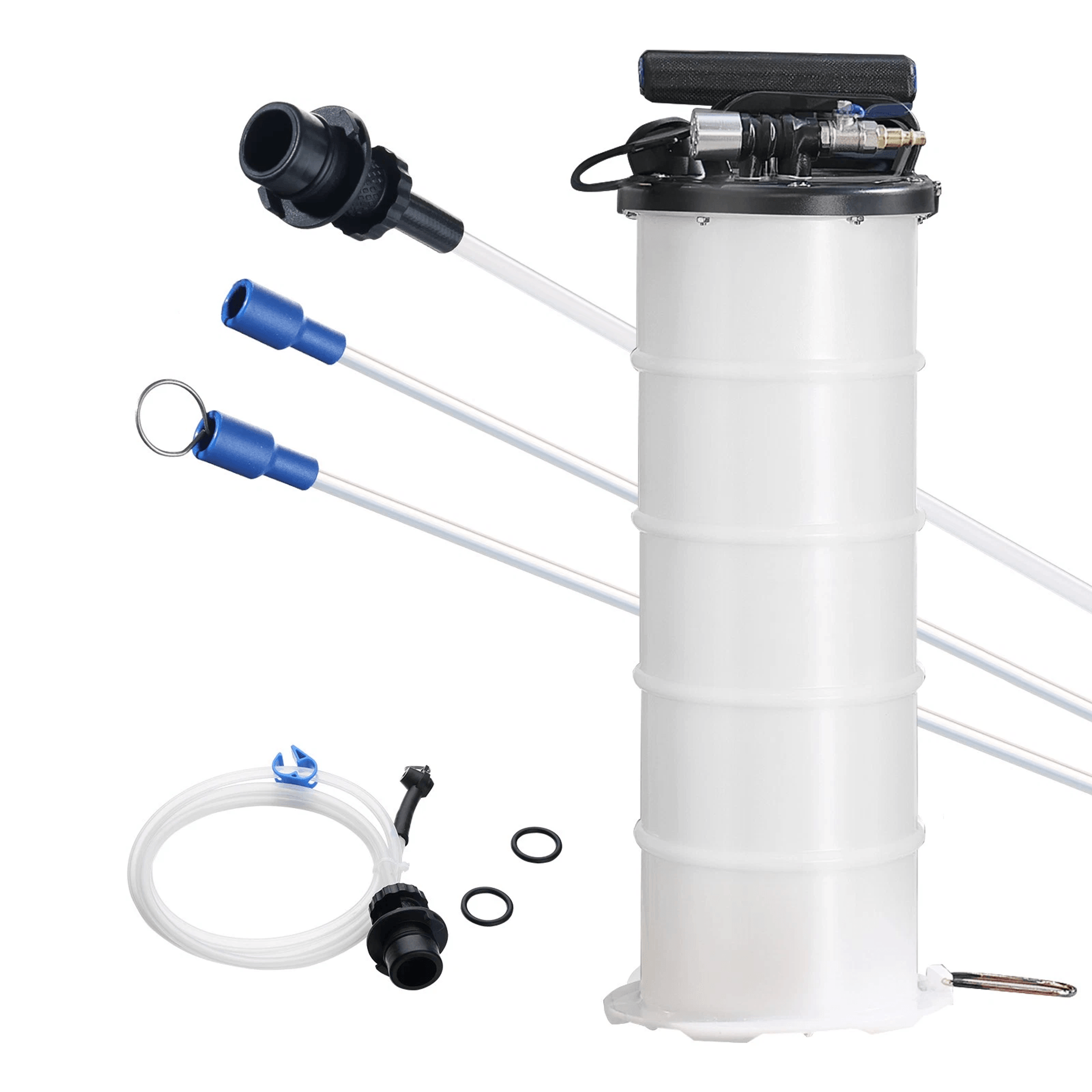 dual mode fluid extractor pneumatic & manual oil change vacuum pump