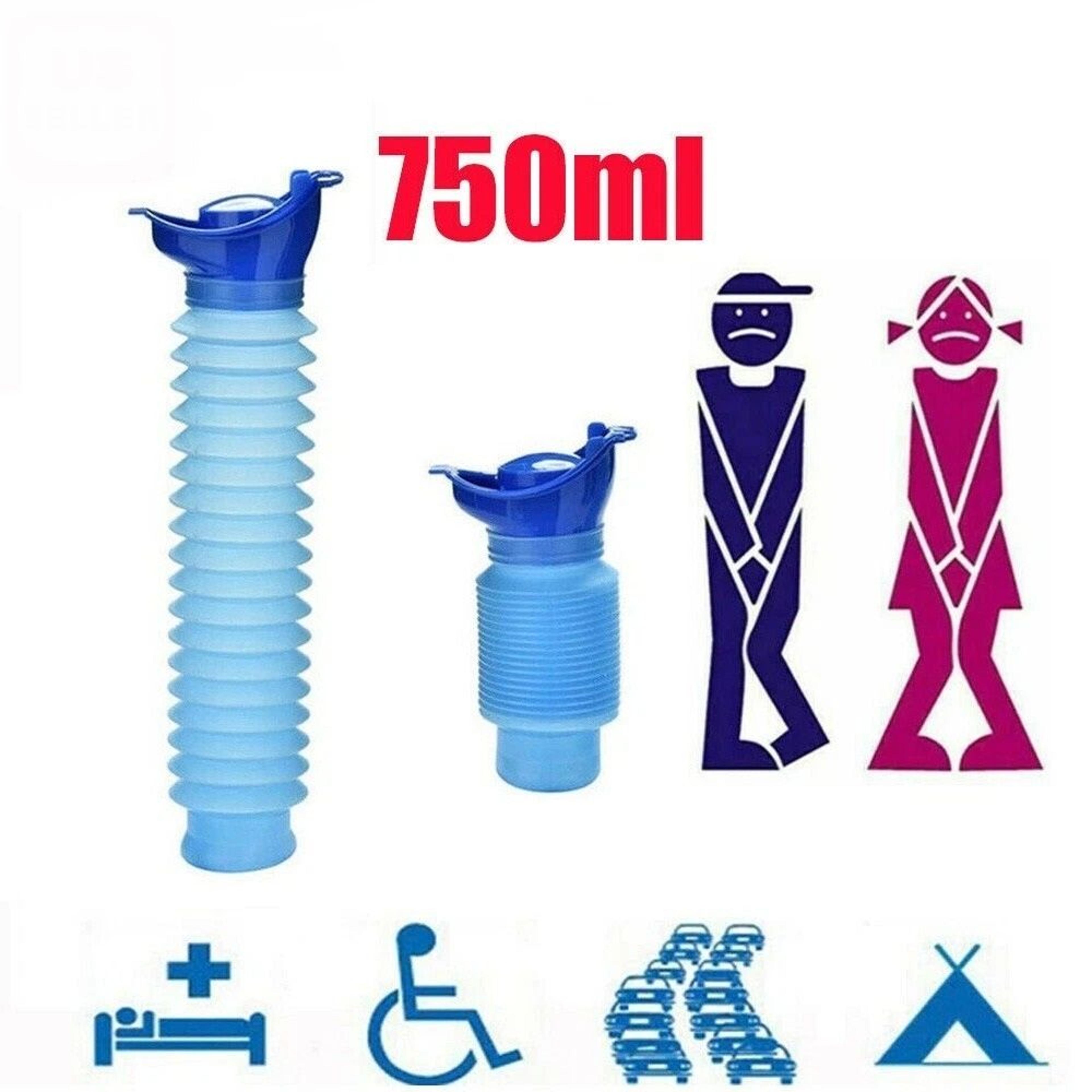 portable urinal for men & women – travel, camping car emergency pee bottle with leak-proof design