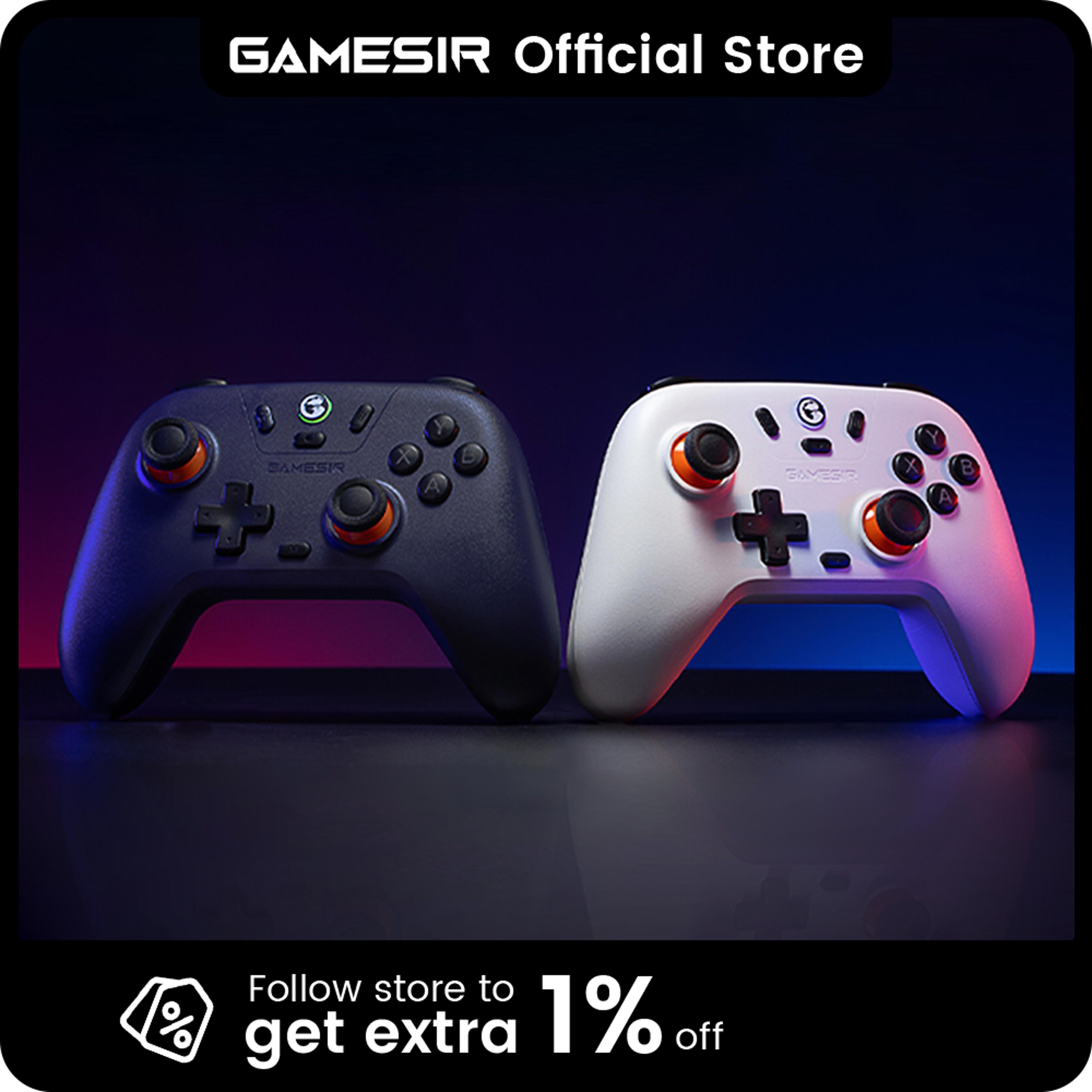 gamesir nova lite bluetooth wireless game controller with hall joystick for nintendo switch, iphone, android, pc