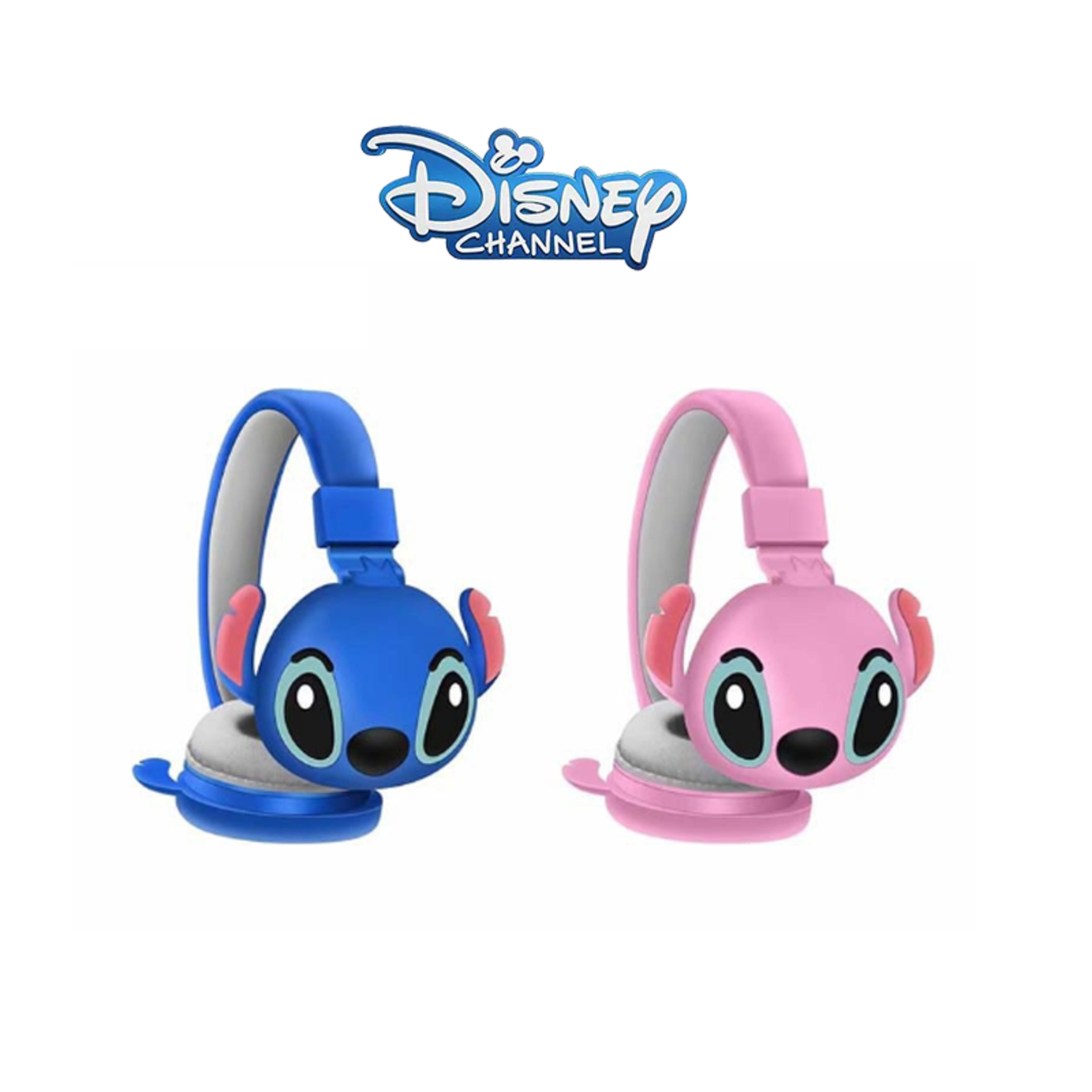 disney stitch wireless bluetooth headphones, foldable stereo headsets with mic, anime cartoon kids gift