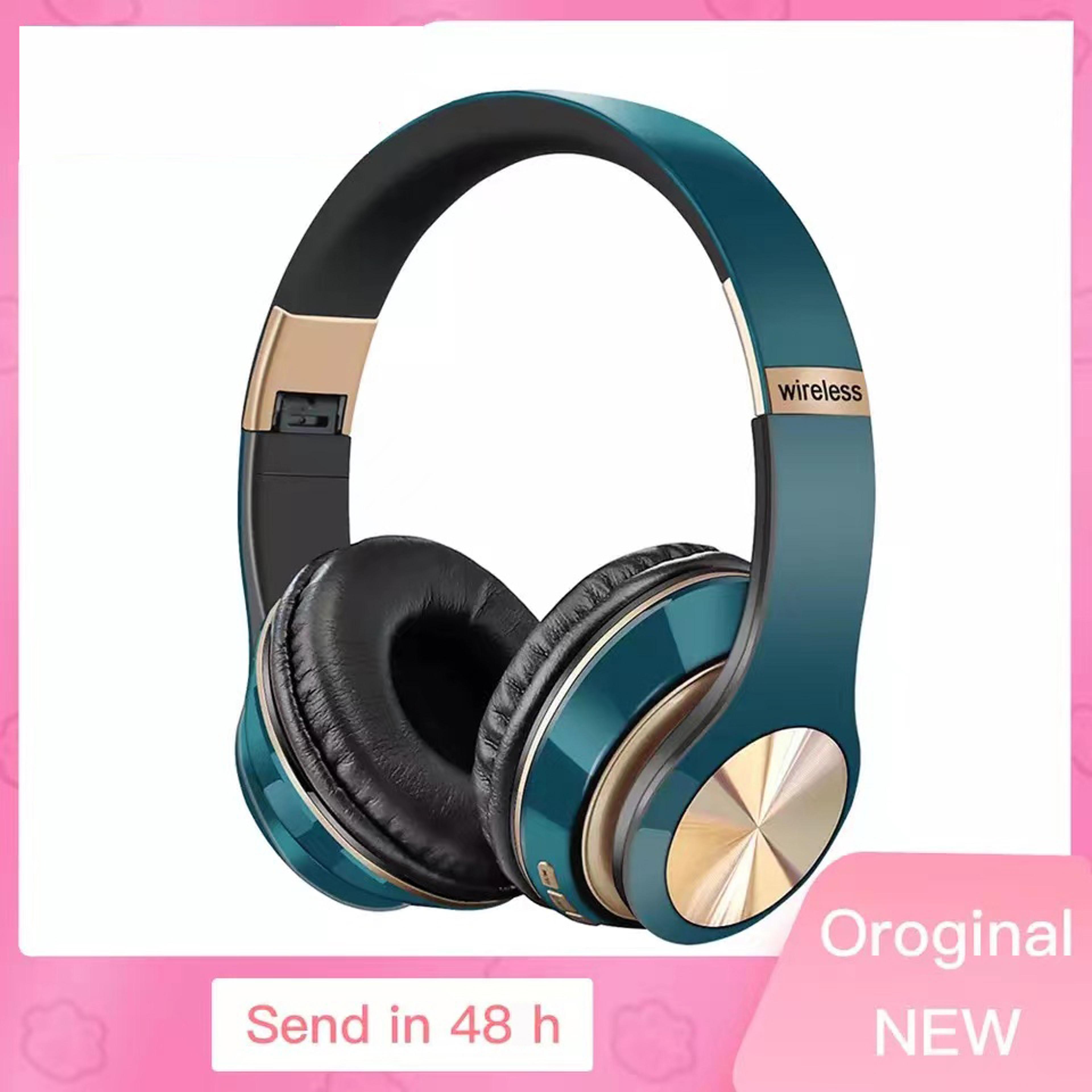 foldable bluetooth 5.0 gaming headphones, wireless music earphones, wired headset for phone gamer use