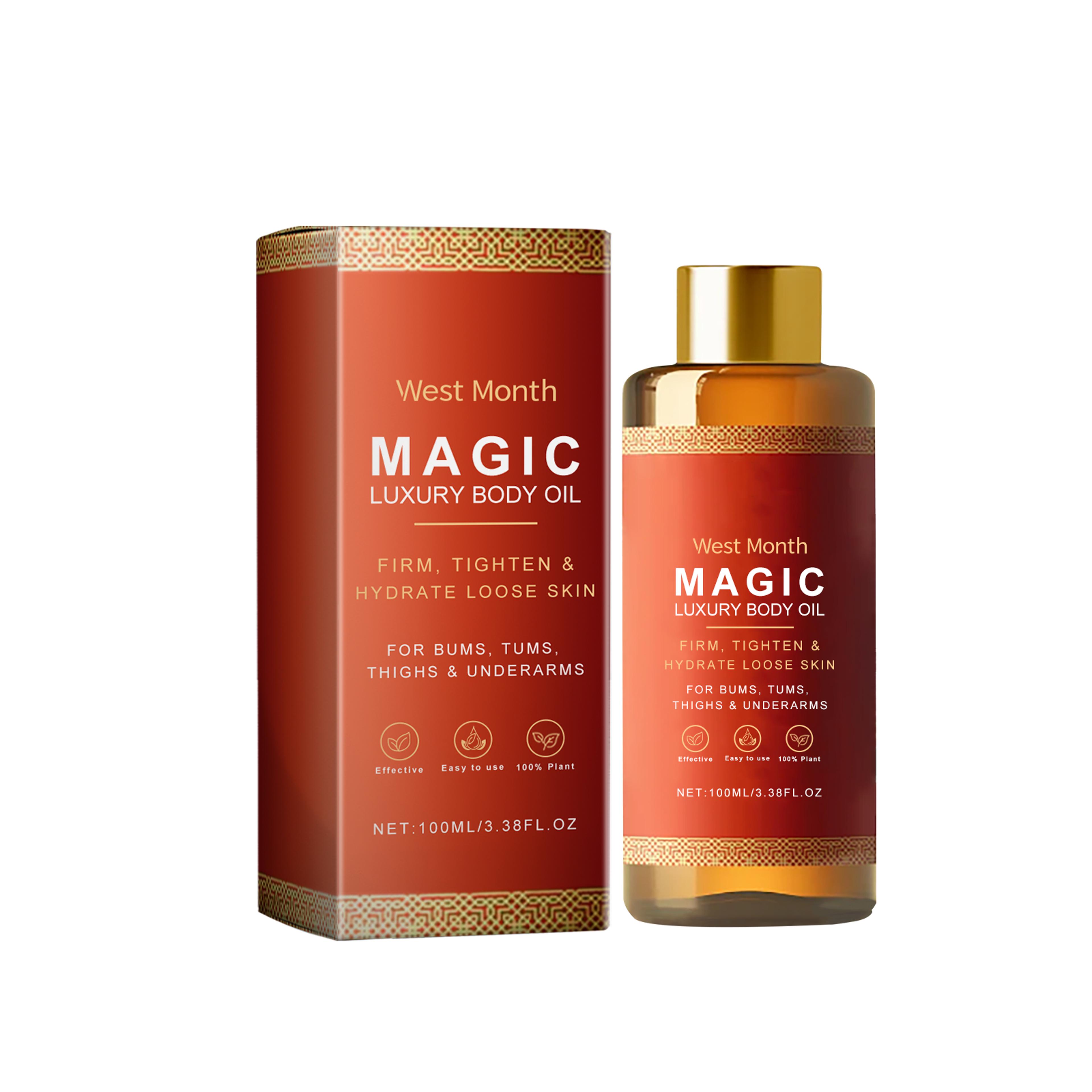 tightening body oil for firming skin elasticity, hydration and smoother body care