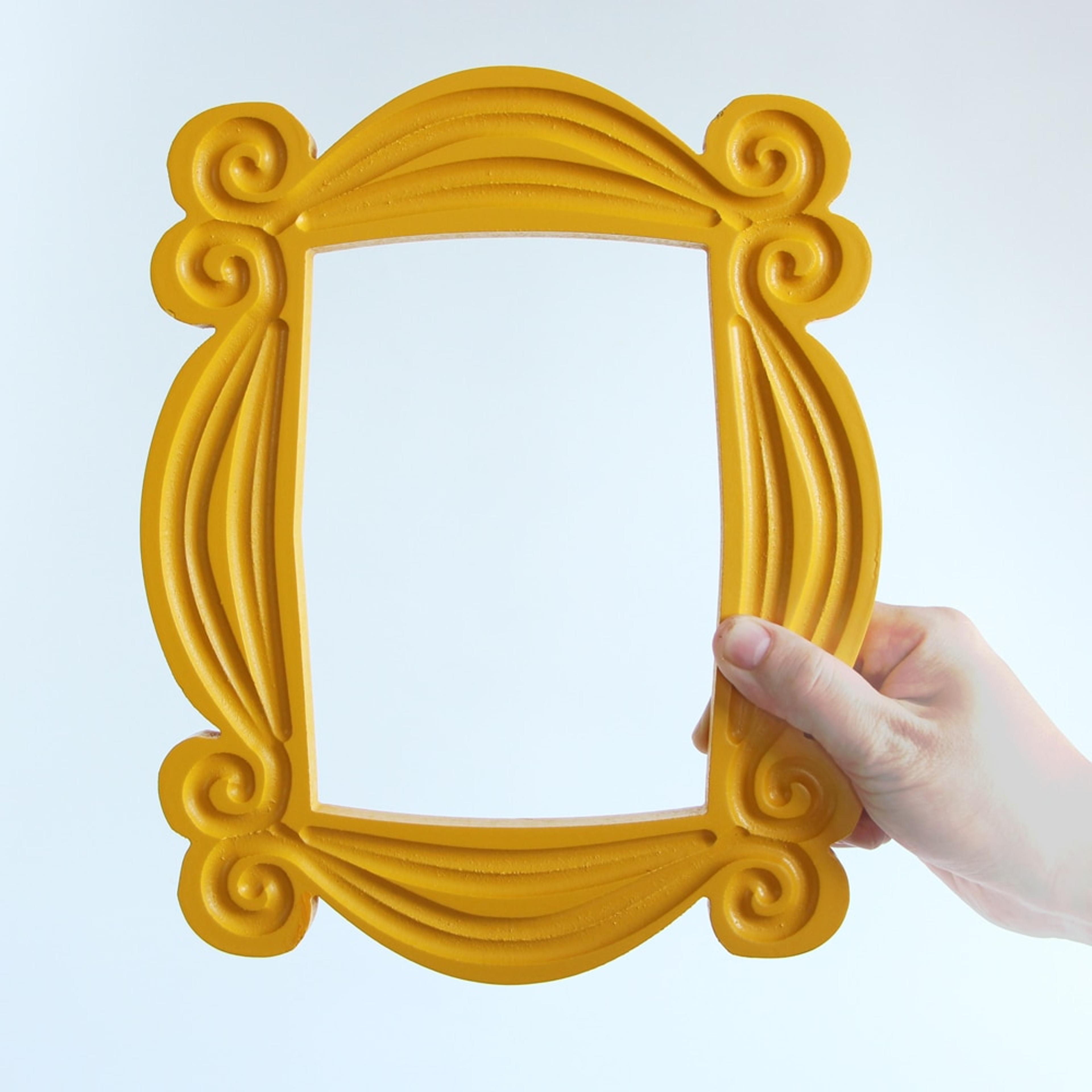 friends tv show yellow door photo frame | polyresin picture display for desk, table top, gallery - hanging home decor