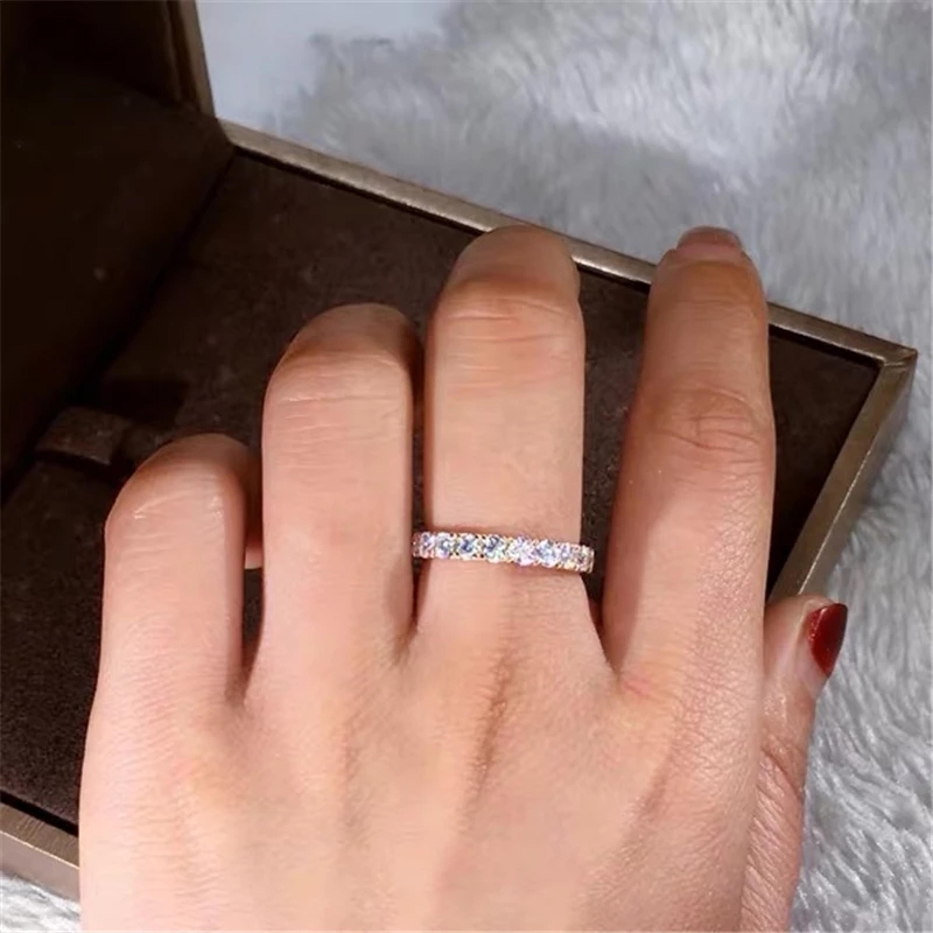 stylish s925 silver cubic zirconia rings: perfect for bridal & wedding - shop now!