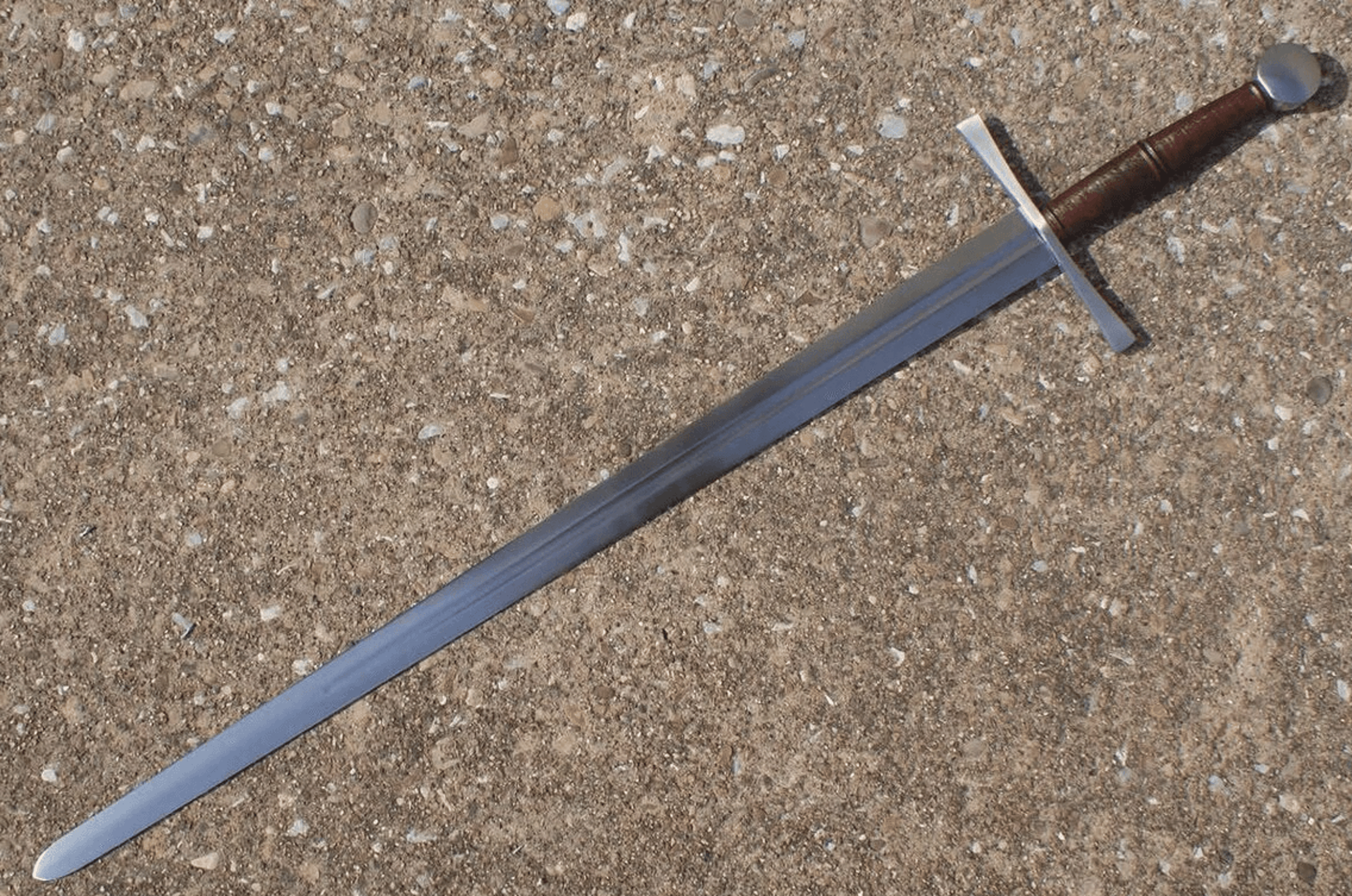 custom hand-forged steel dagger sword – 40 inch medieval renaissance display sword | husband gift | fantasy gift