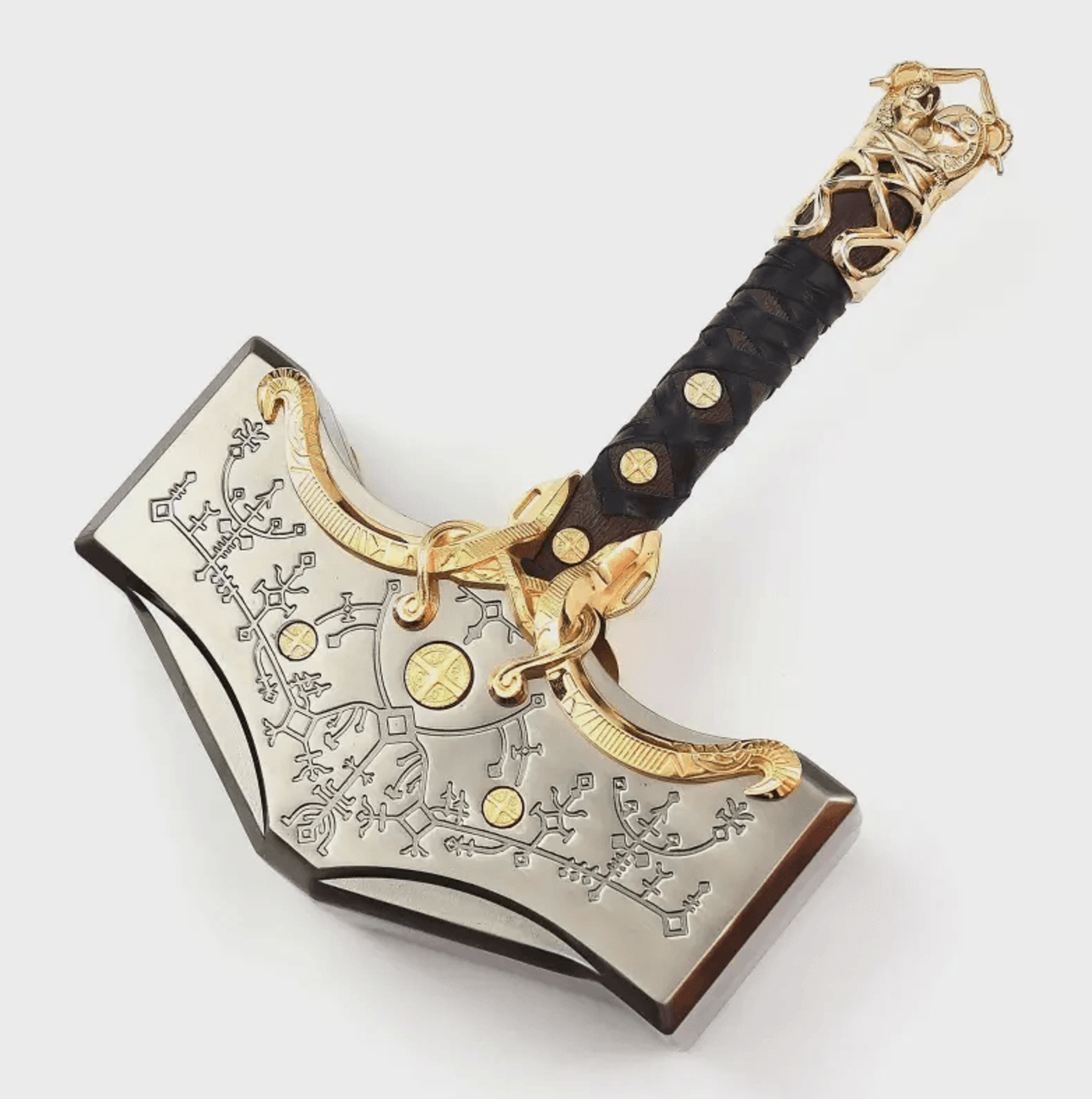 hand forged god of war hammer, ragnarok mjolnir replica | movie replica hammer