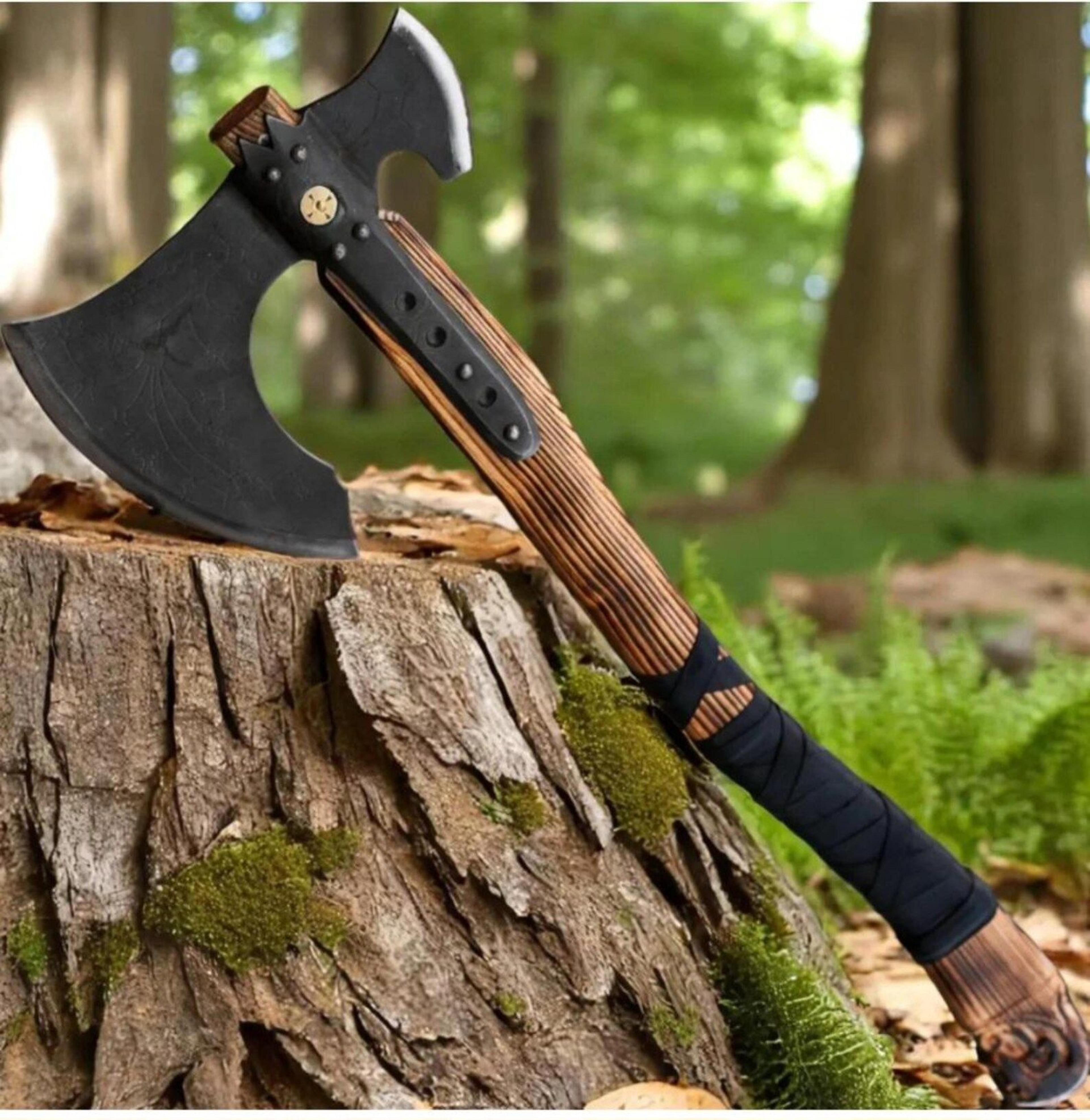 medieval norse double axe | collectors handcrafted display weapon | medieval norse double axe | ceremonial gifts