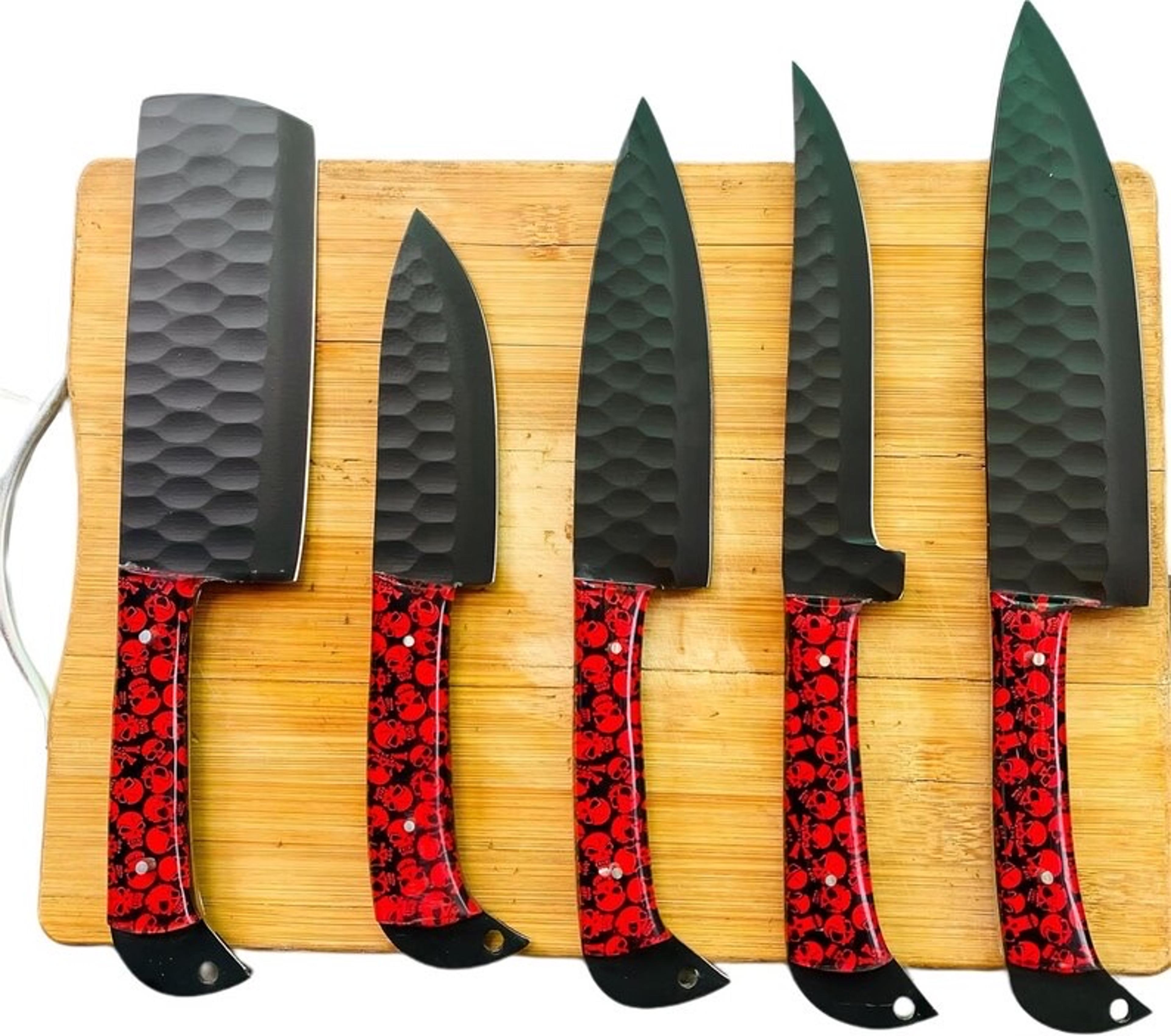 handmade kitchen chef knives set