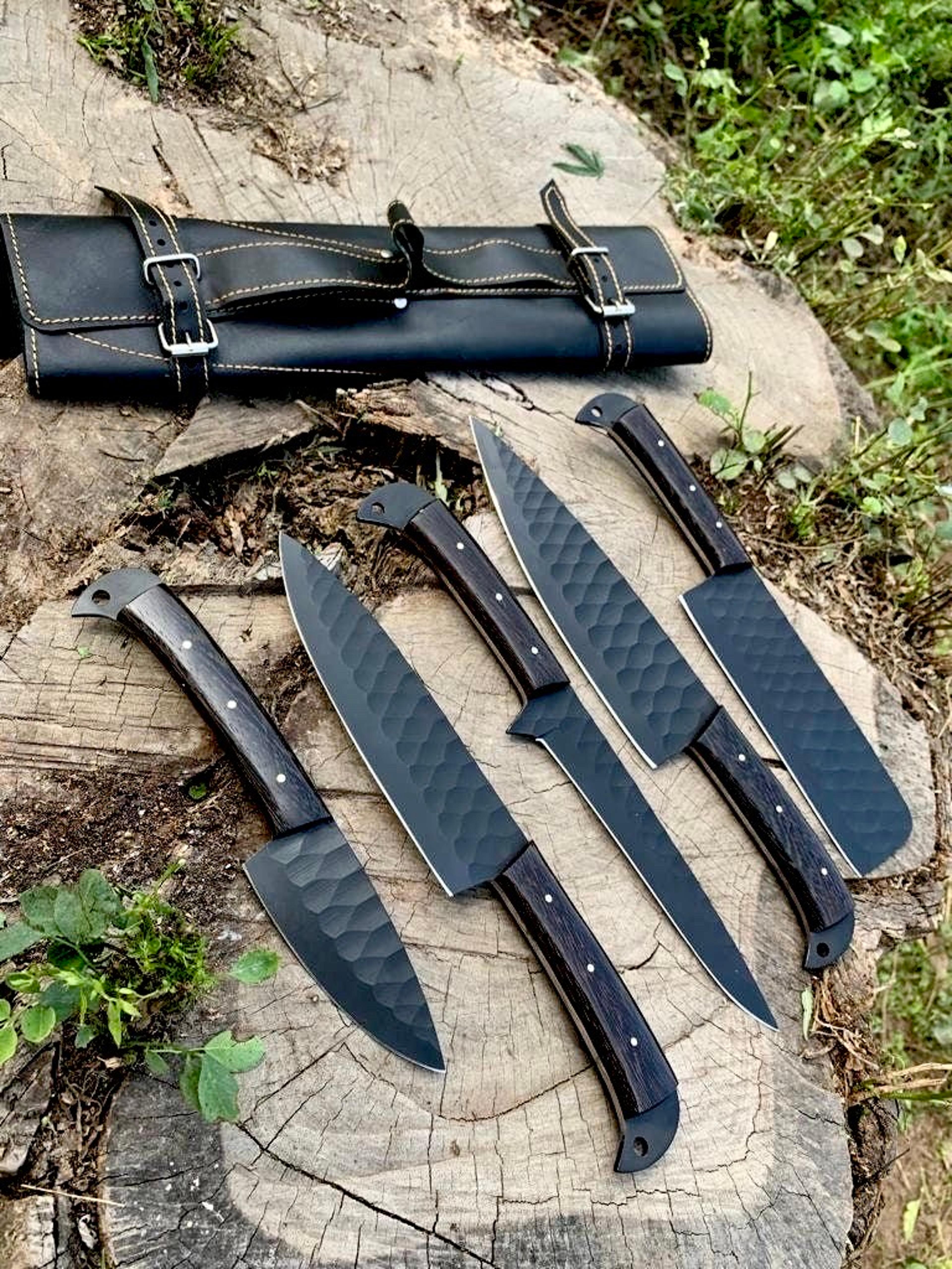 professional kitchen chef knives set , damascus chef knives set , culinary set , kitchen knives set , gift for her