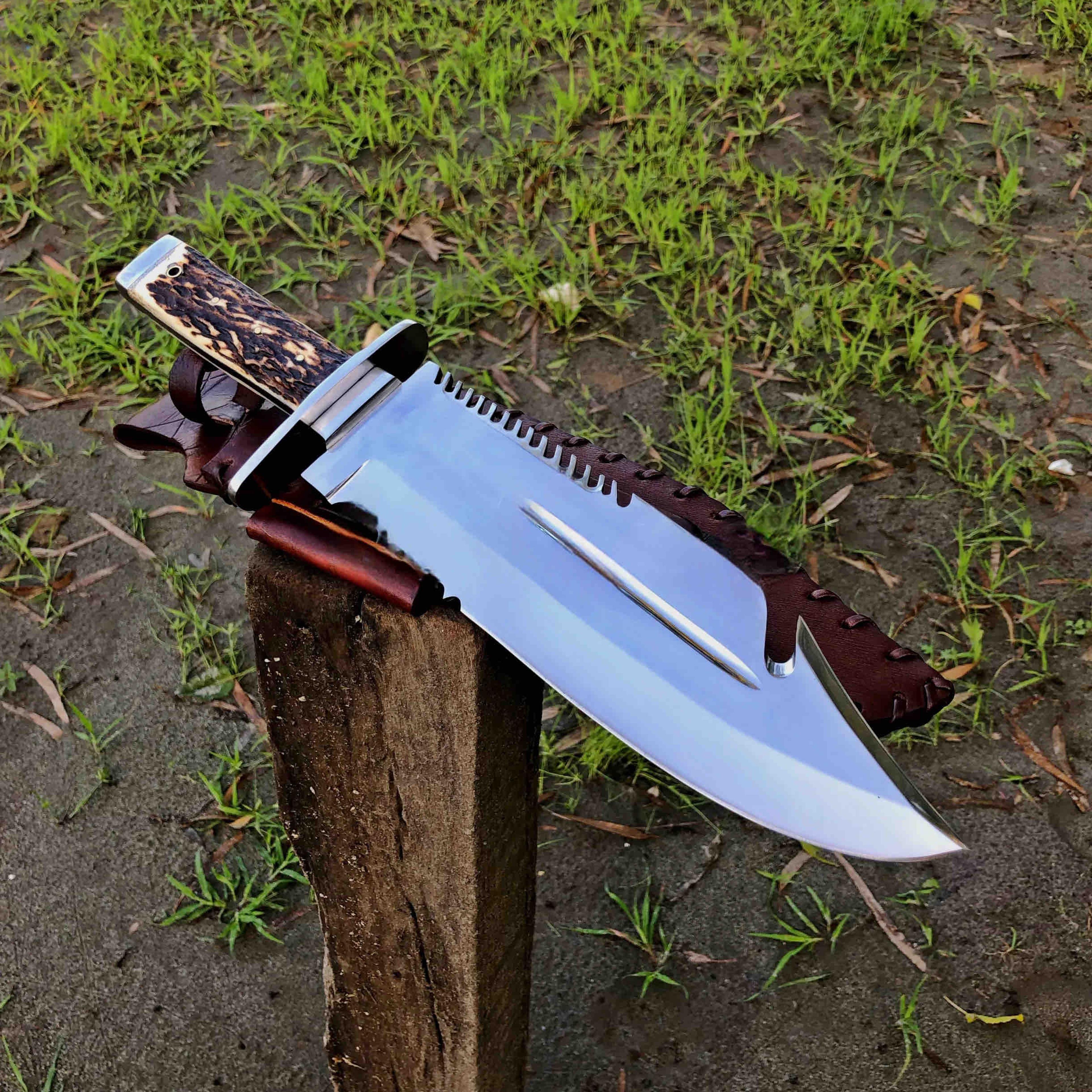 beast hunting knife , d2 steel bowie knife , outdoors knife , best for christmas gift, anniversary gift