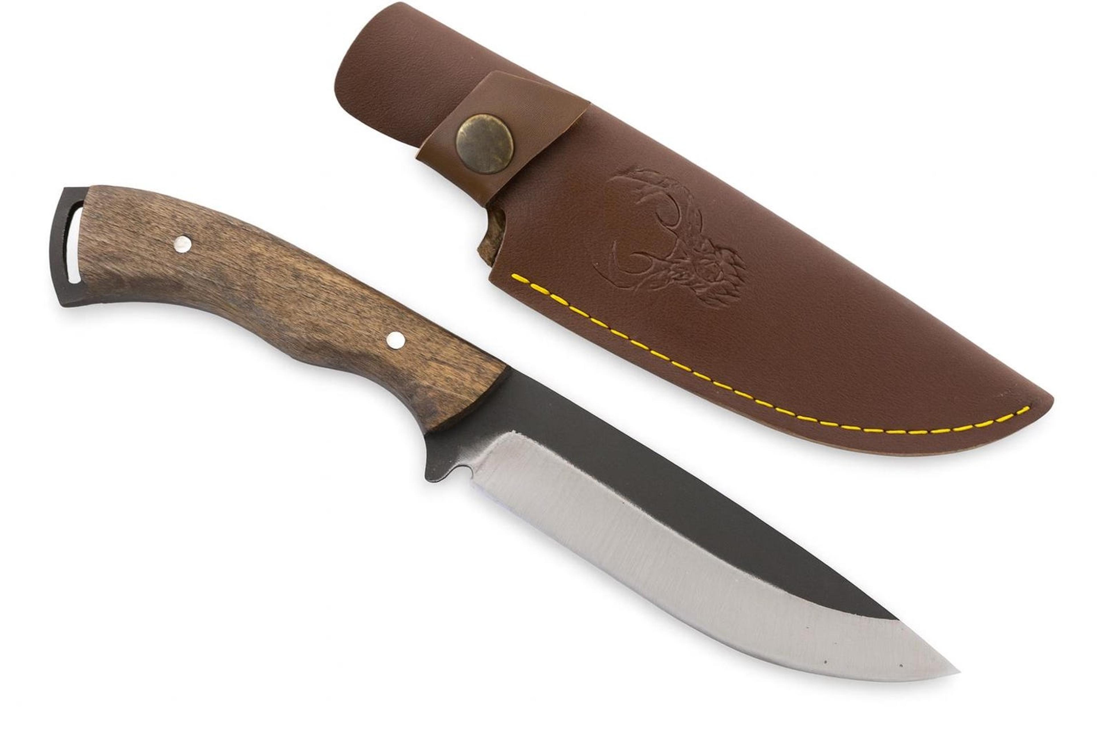 high-carbon steel hunting knife for outdoor enthusiasts and survivalists - durable and razor-sharp blade