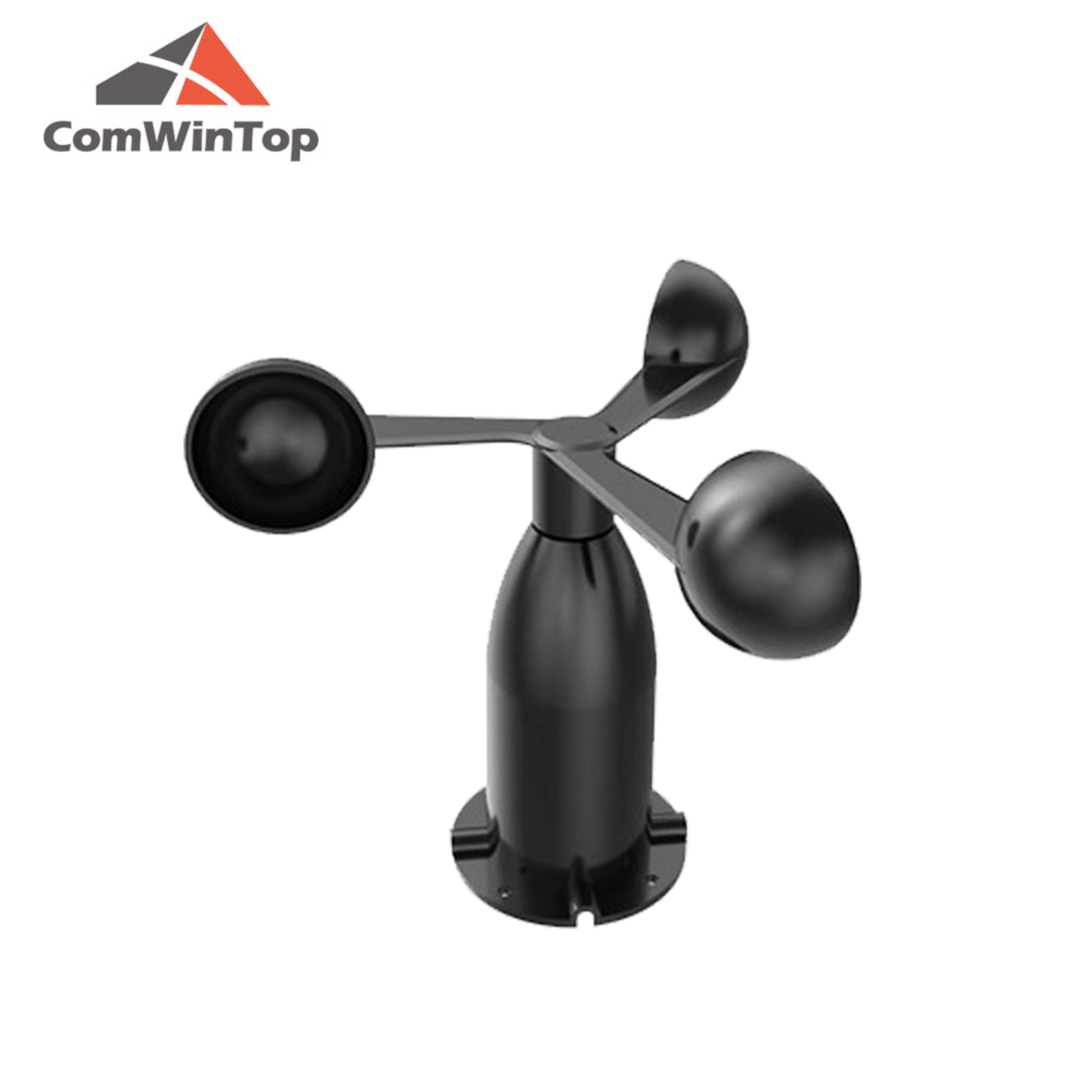 professional 0-60m/s aluminum alloy wind speed sensor, anemometer with 4-20ma, 0-5v, 0-10v, rs485, and pulse output