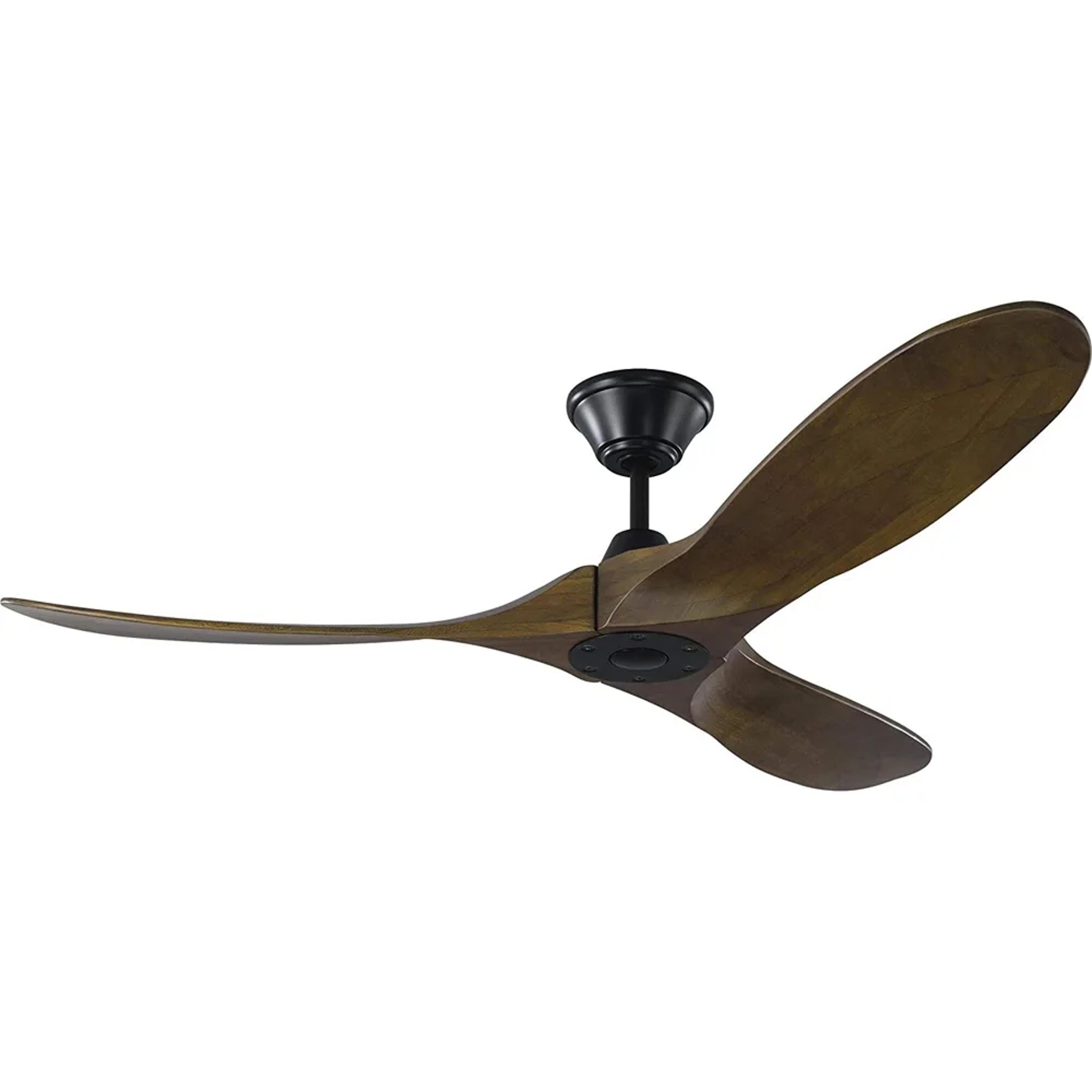 modern outdoor/indoor ceiling fan with remote control, energy dc motor & solid wood blades, silent & stylish airflow