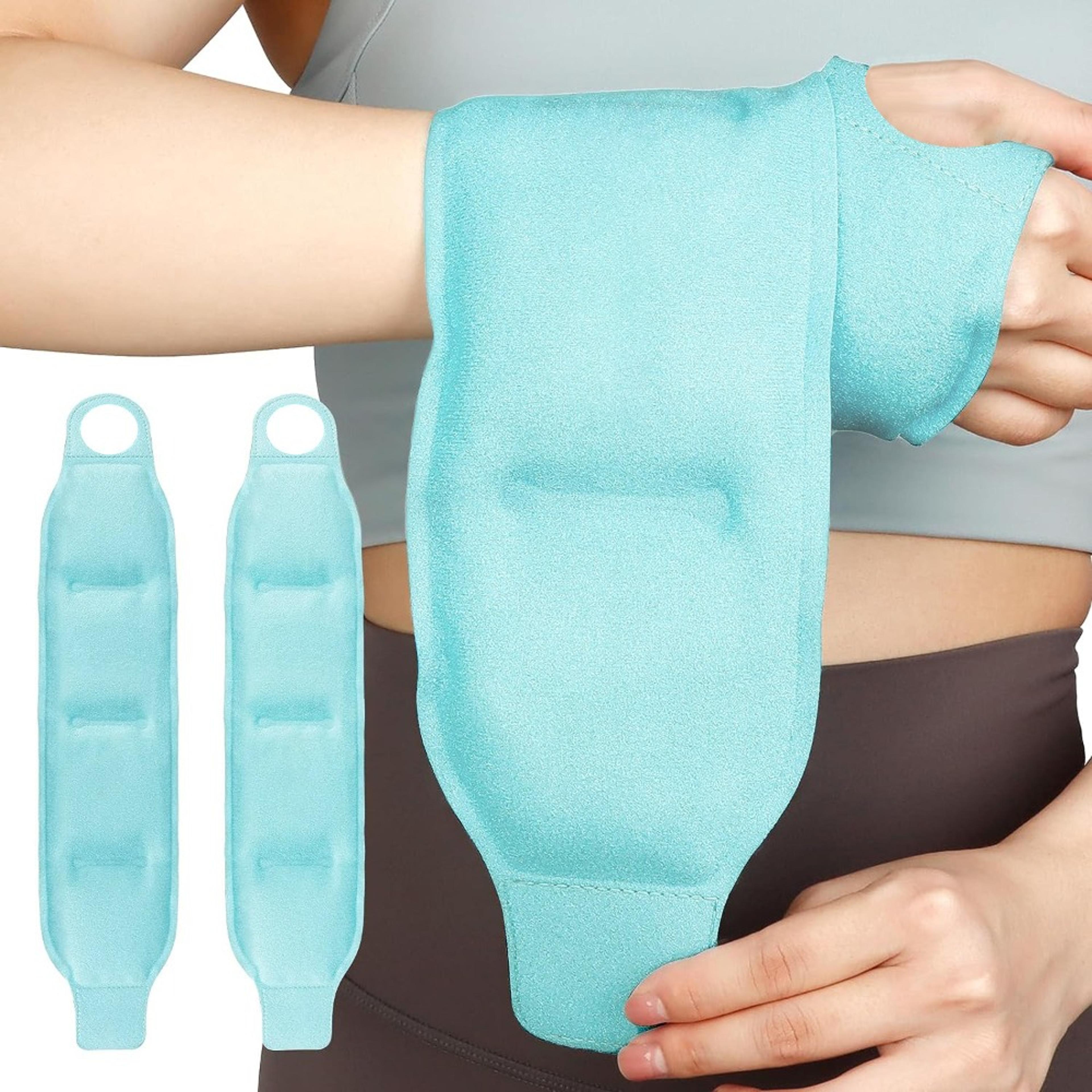 gel cold packs wrist ice pack wrap for carpal tunnel care, arthritis, tendonitis & post-surgery relief