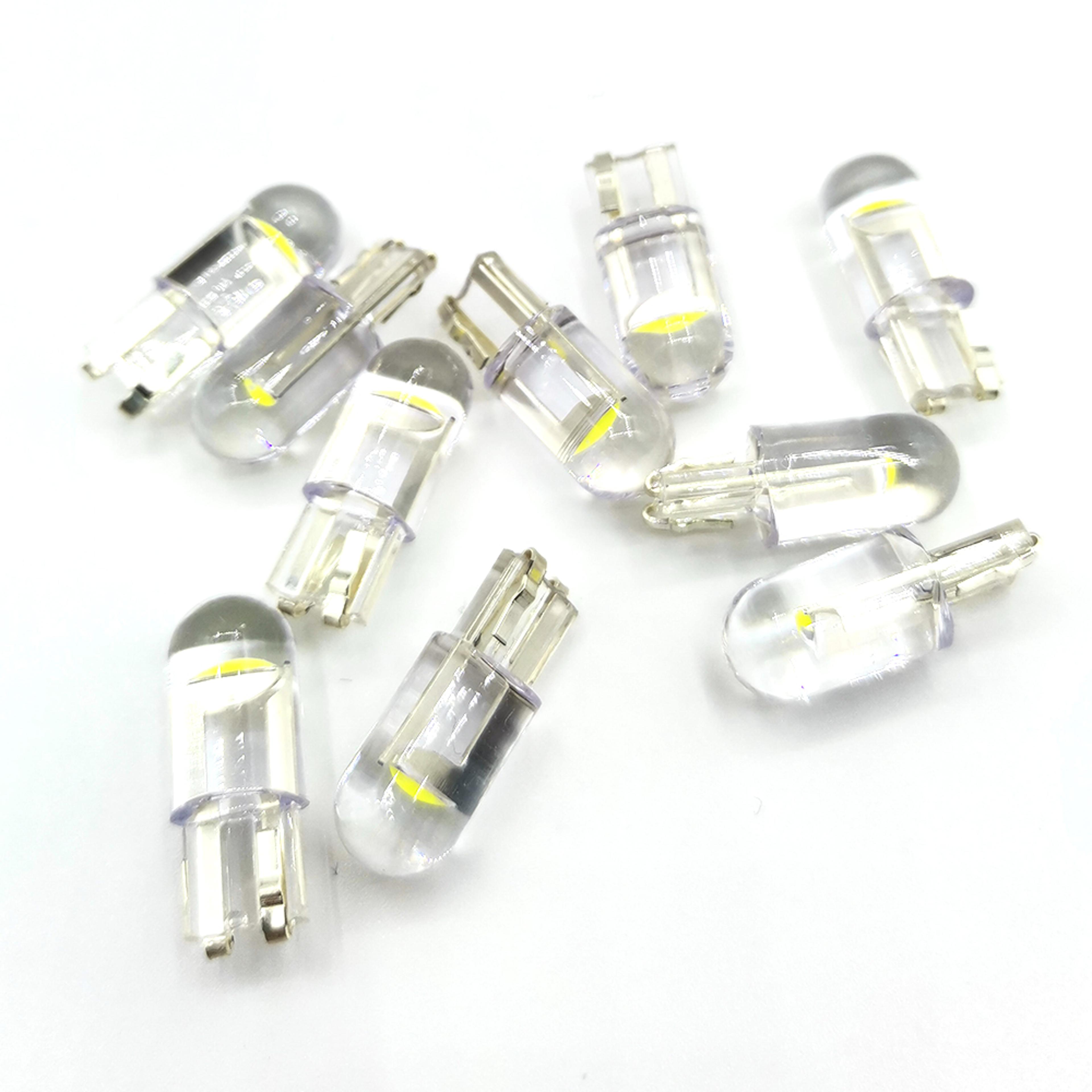 cob led car wedge parking light bulb side door instrument lamp auto license plate light