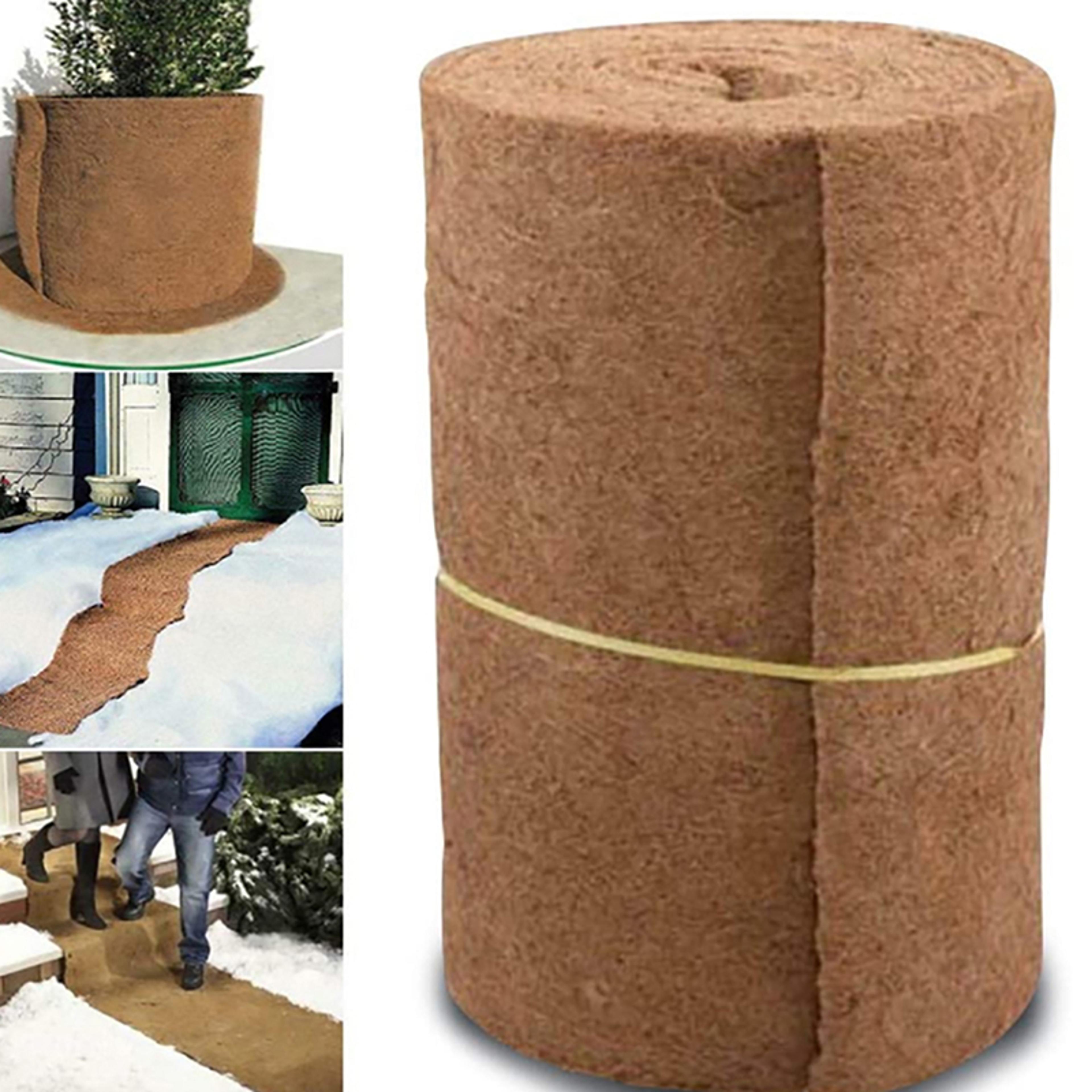 natural coconut coir liner sheet coco plant fiber roll, reptile carpet mat, bedding supplies & basket/flowerpot